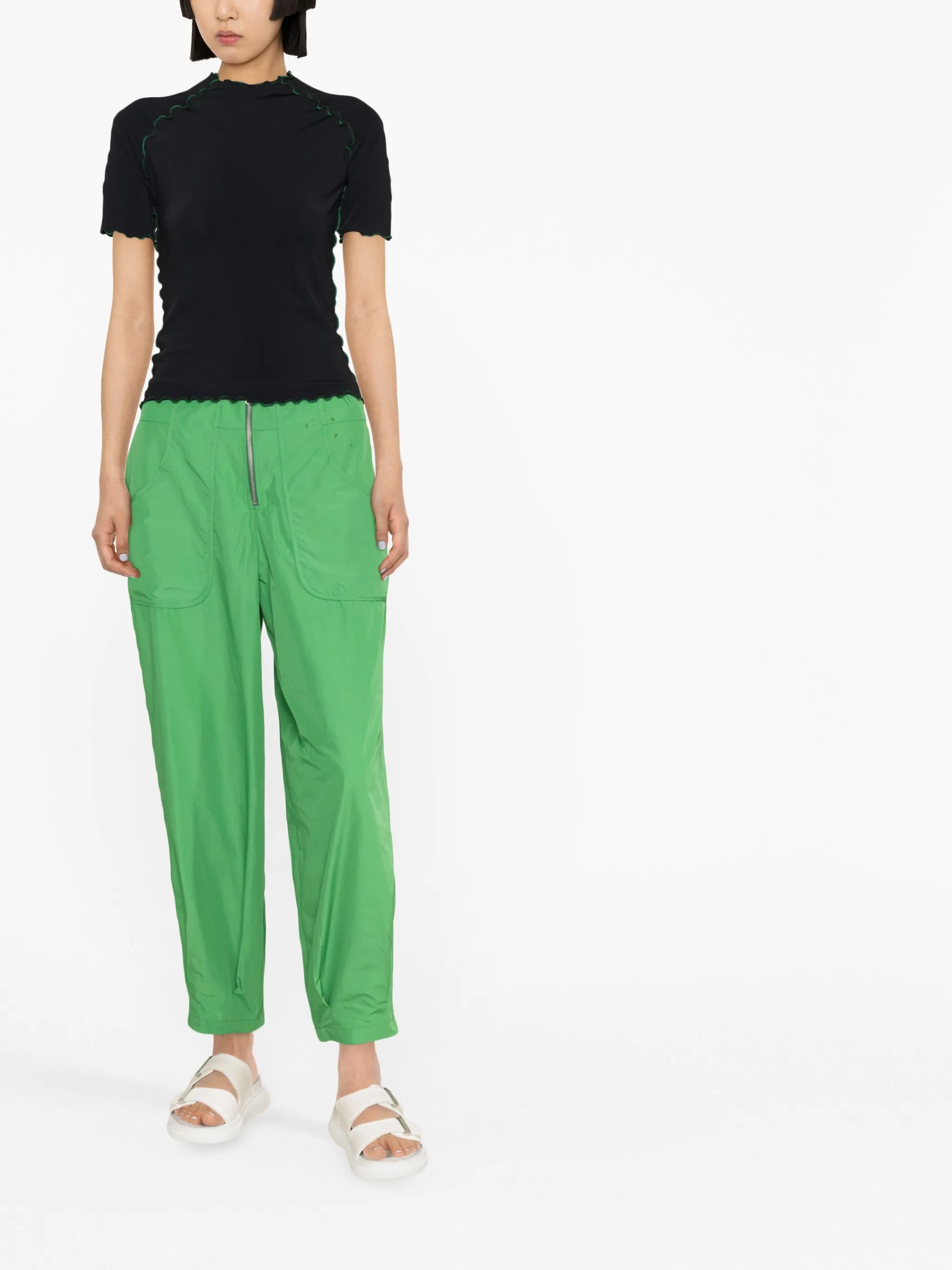 ruffle short-sleeve top