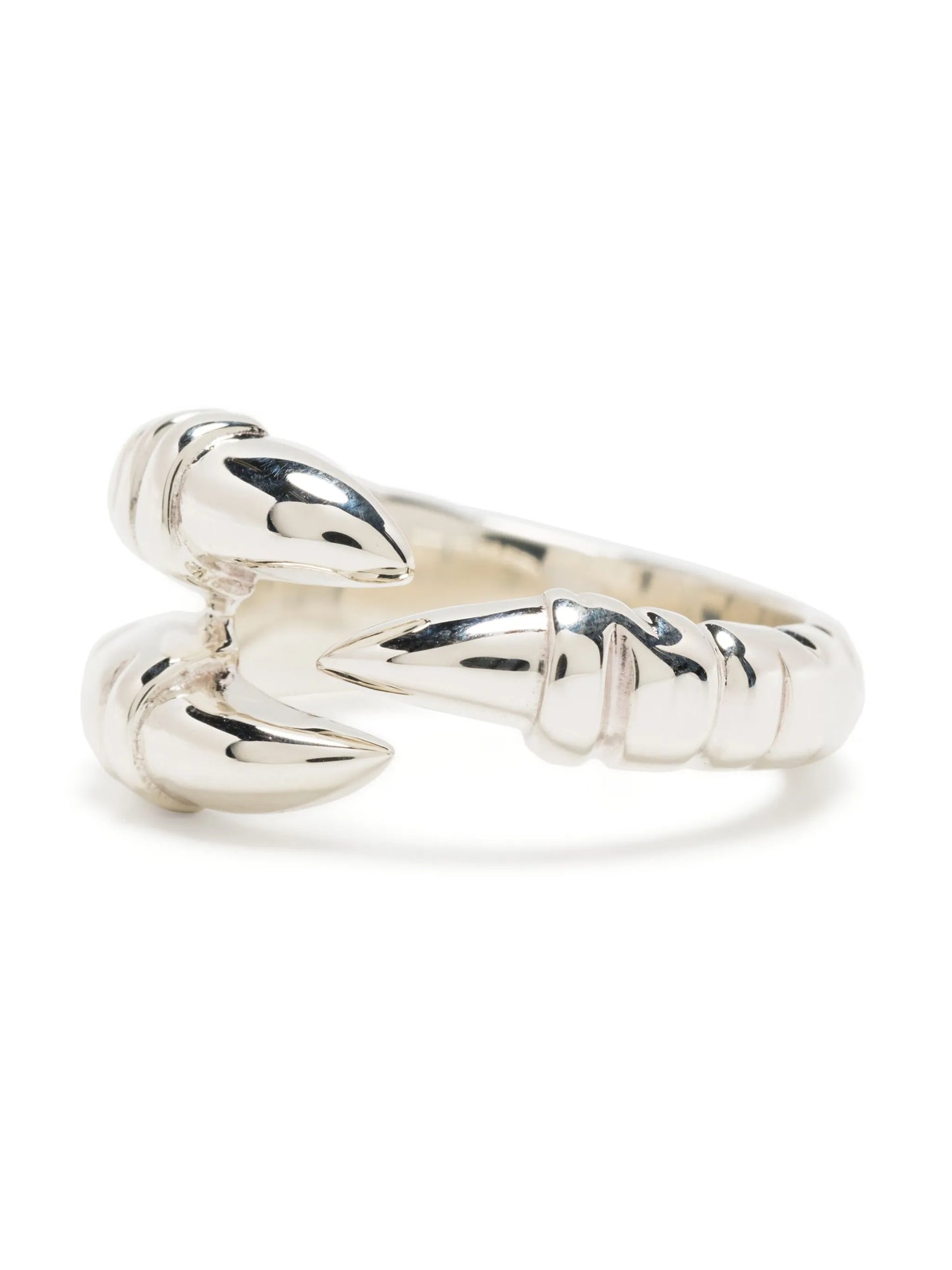 Claw silver-plated ring