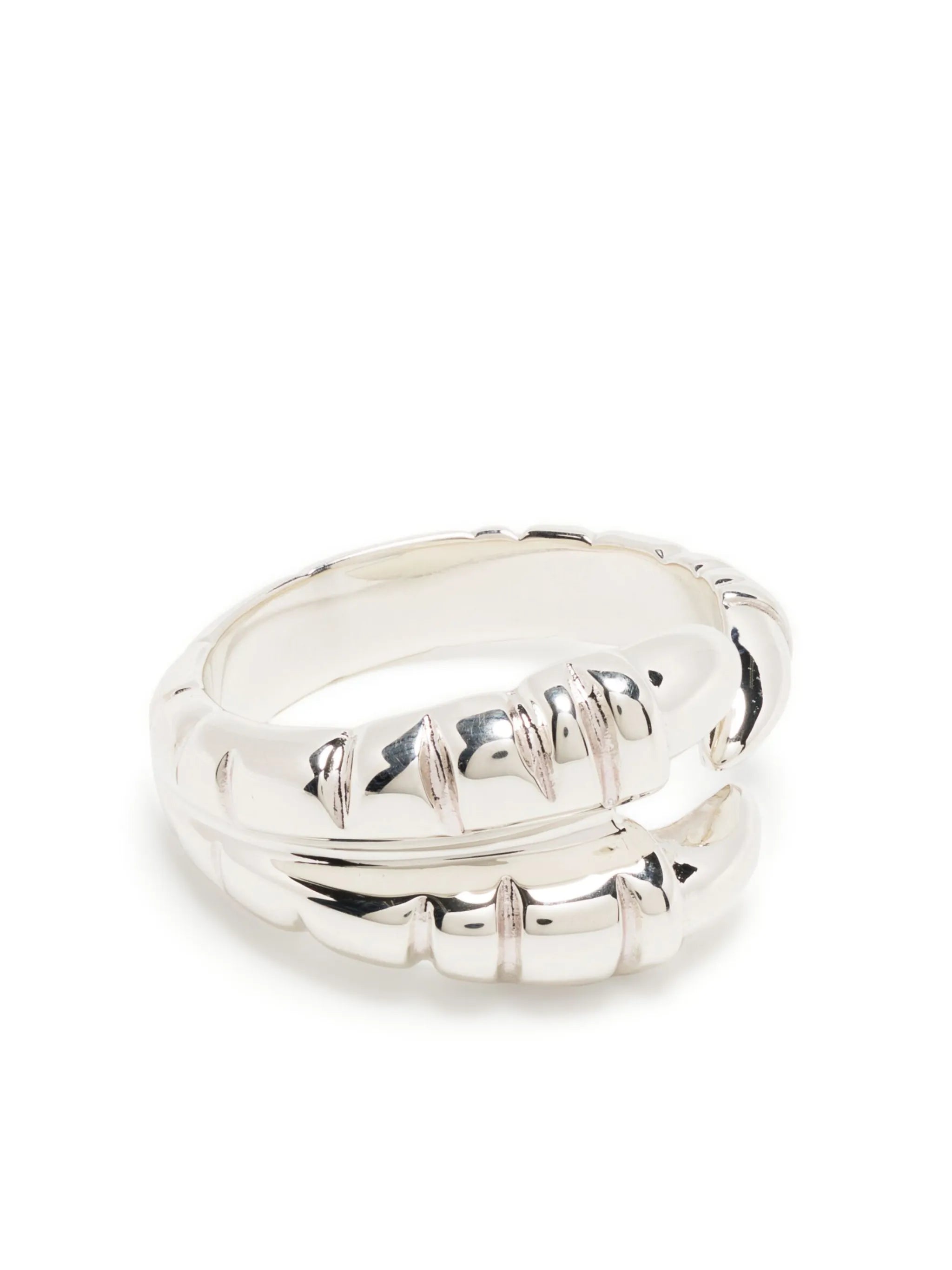 Claw silver-plated ring