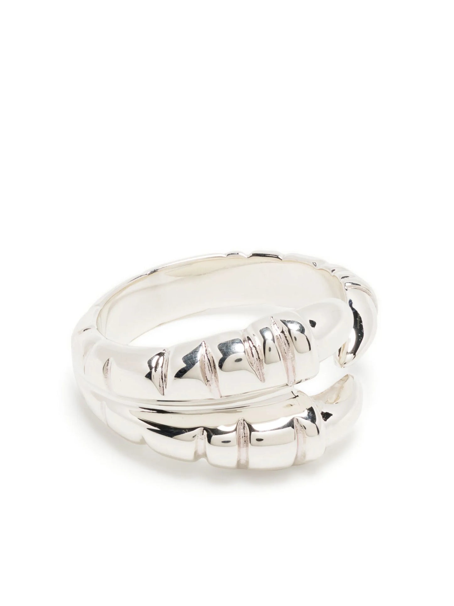 Claw silver-plated ring