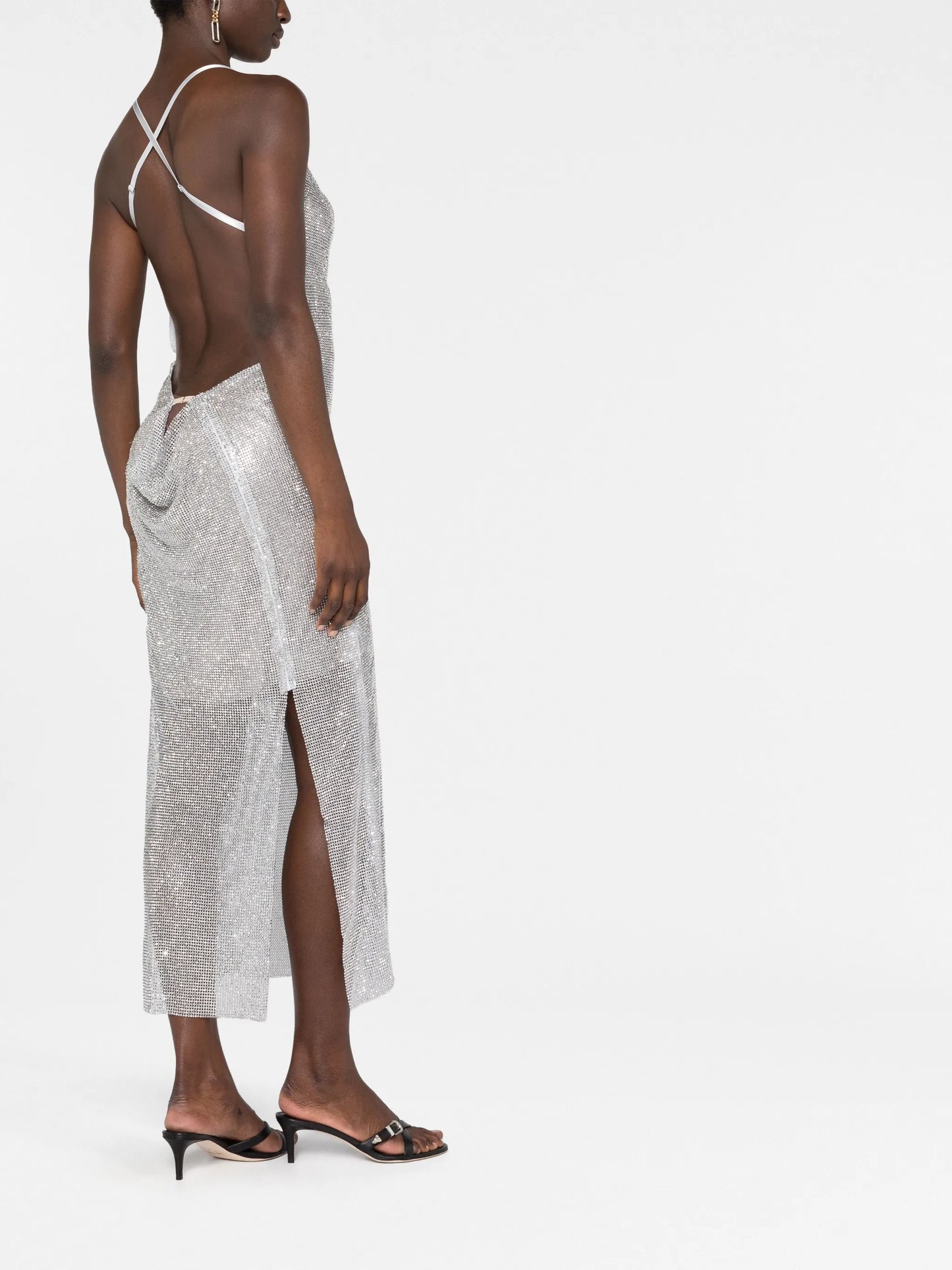 Naomi crystal-embellished midi dress