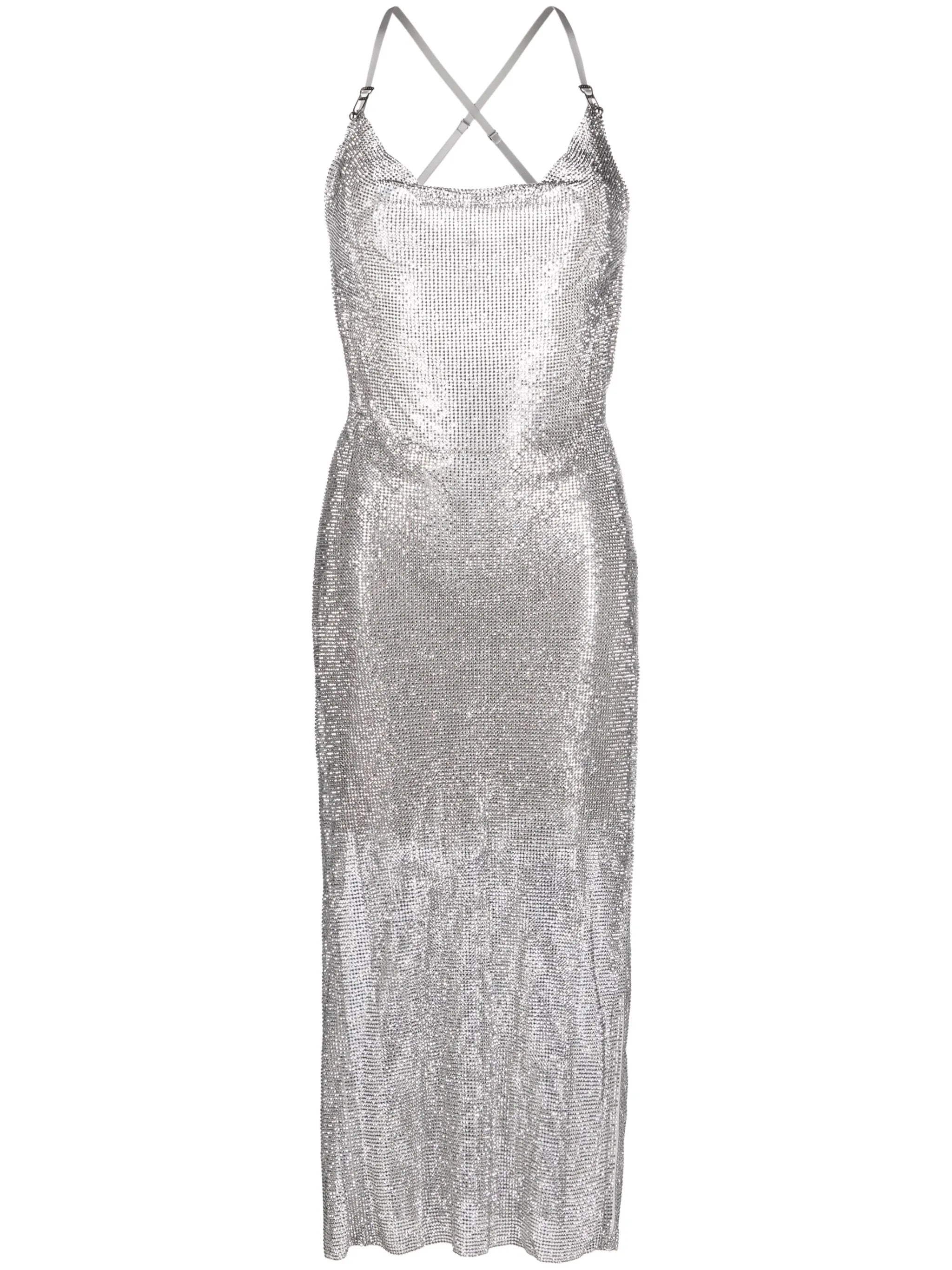 Naomi crystal-embellished midi dress