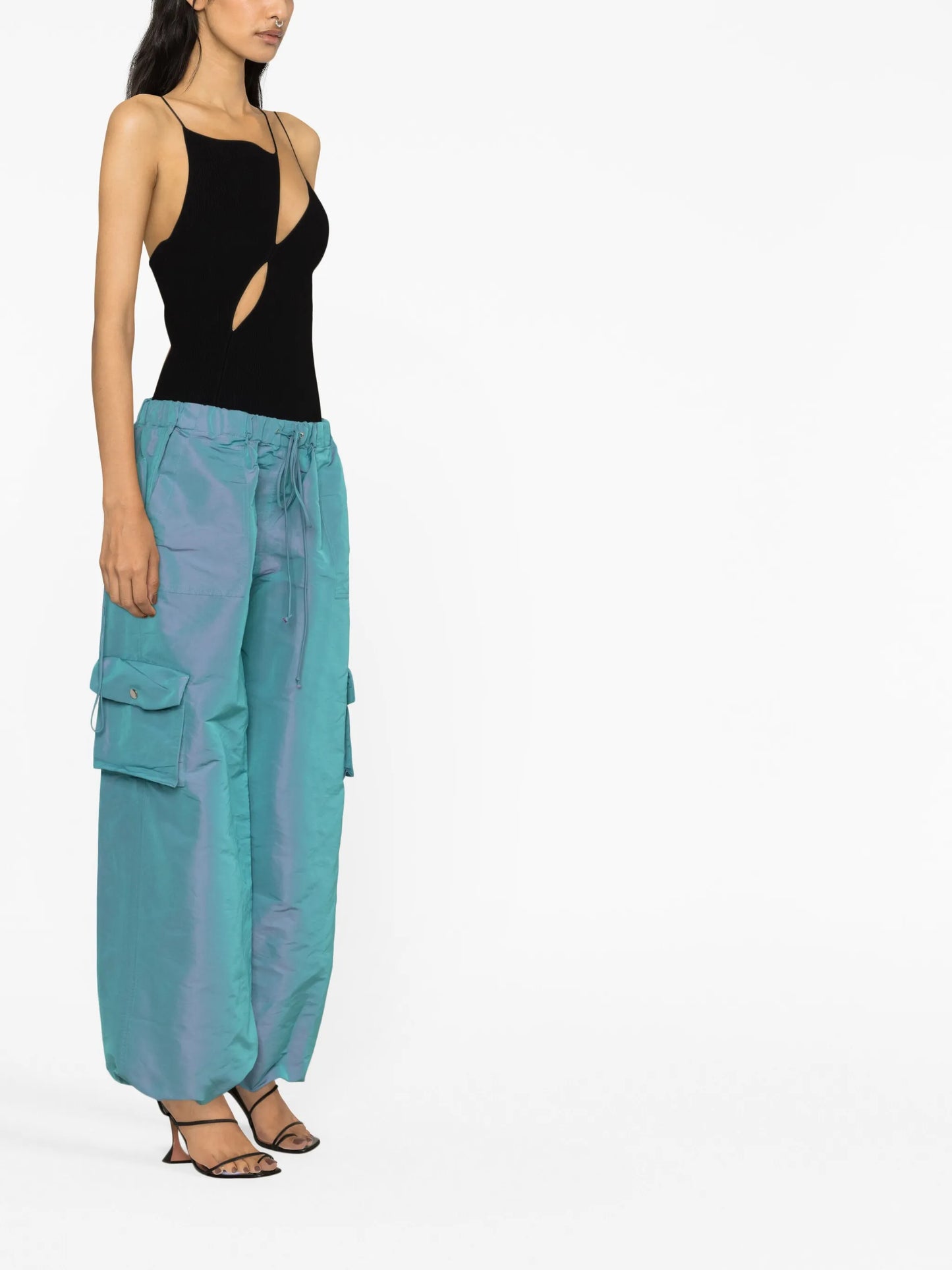 low-rise cargo pants