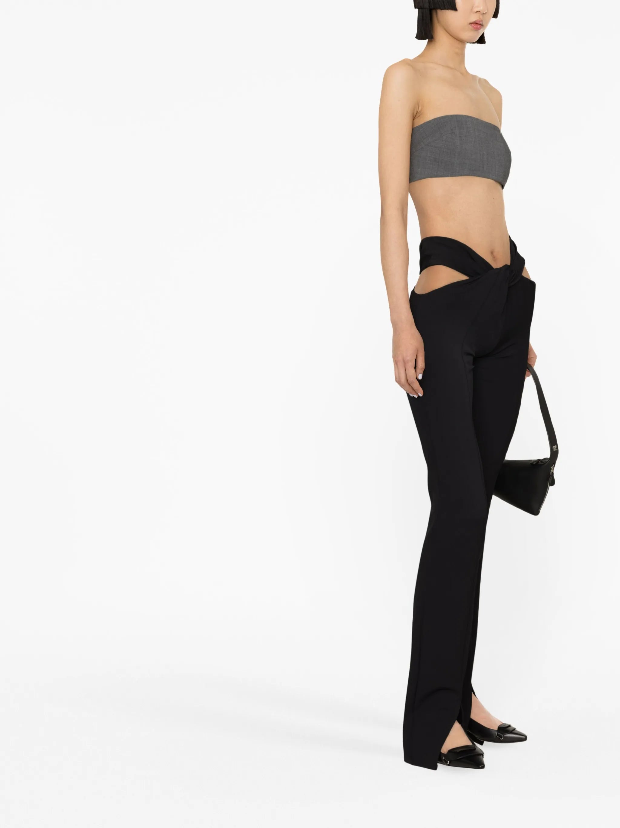 cut-out detail trousers