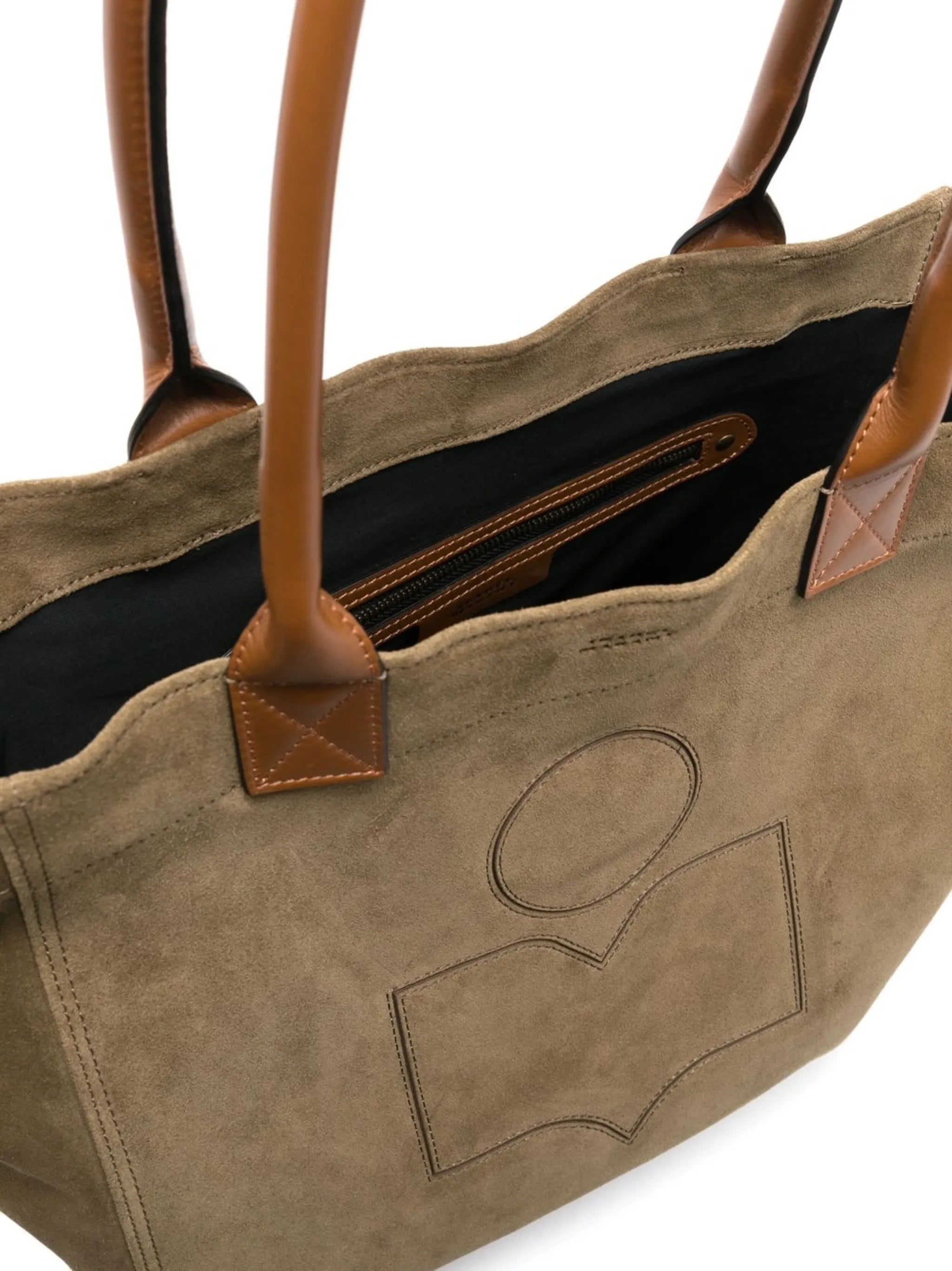 embroidered-logo tote bag
