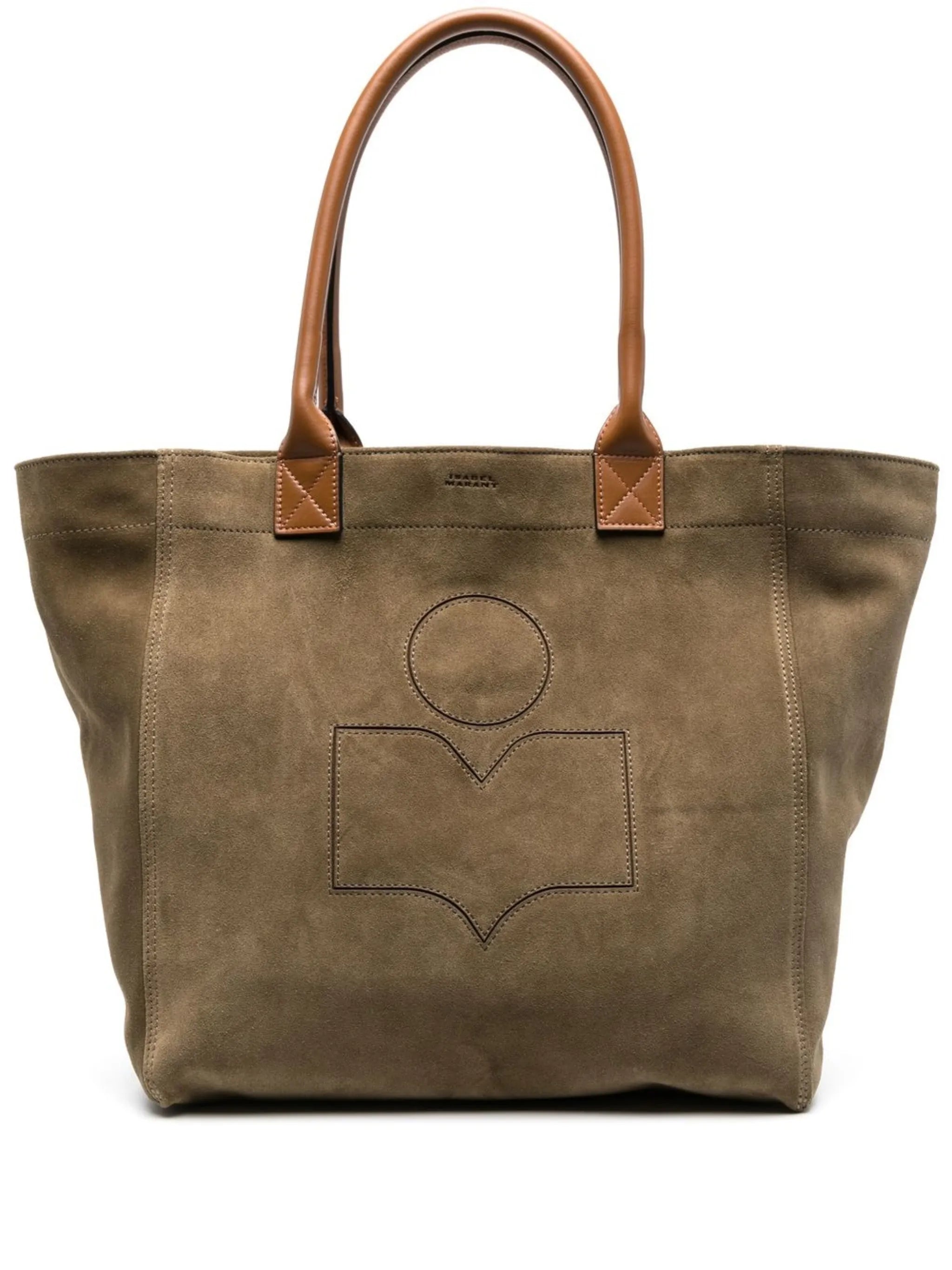 embroidered-logo tote bag