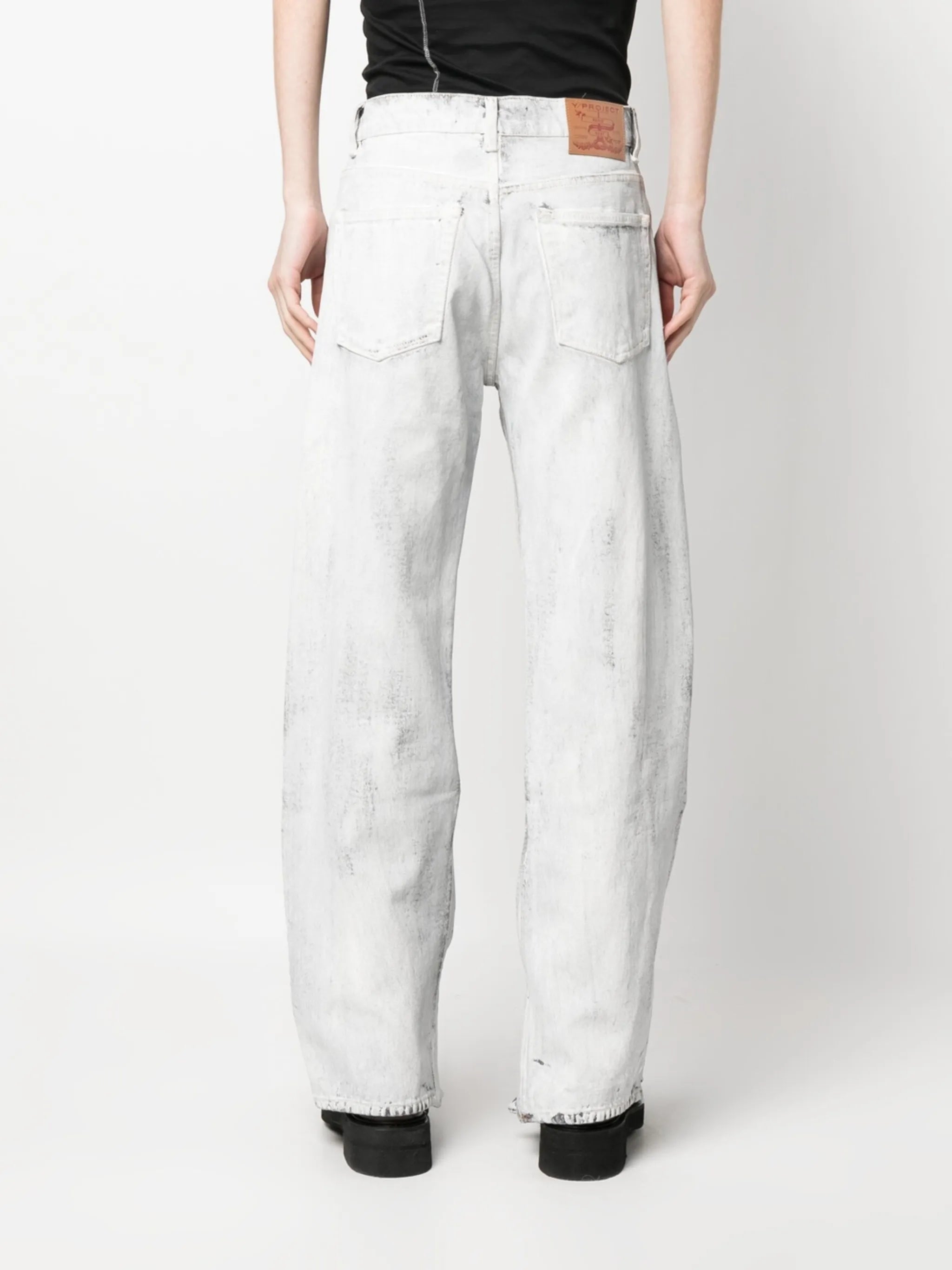 split-hem loose-fit jeans