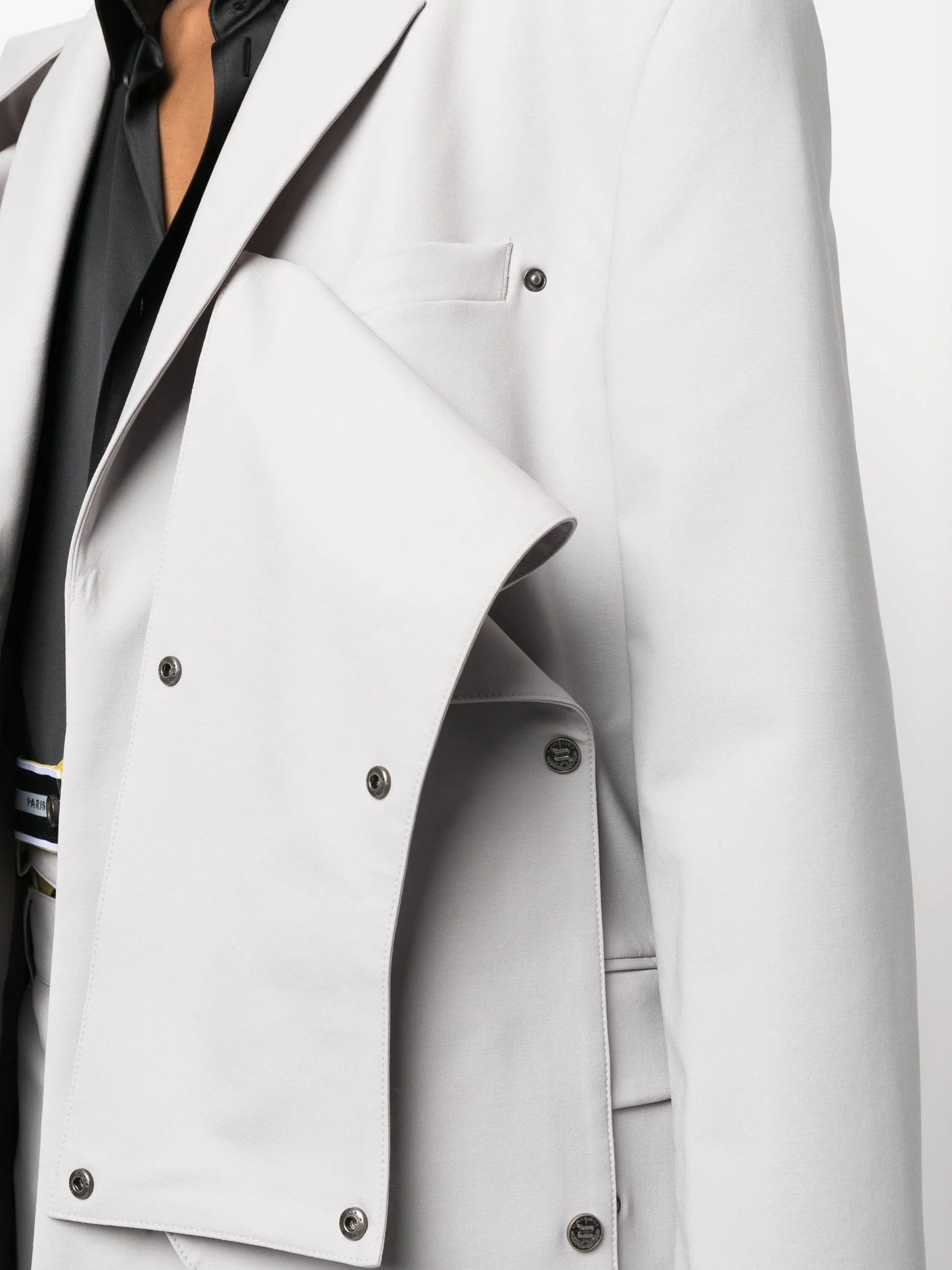 Snap Panel layered blazer