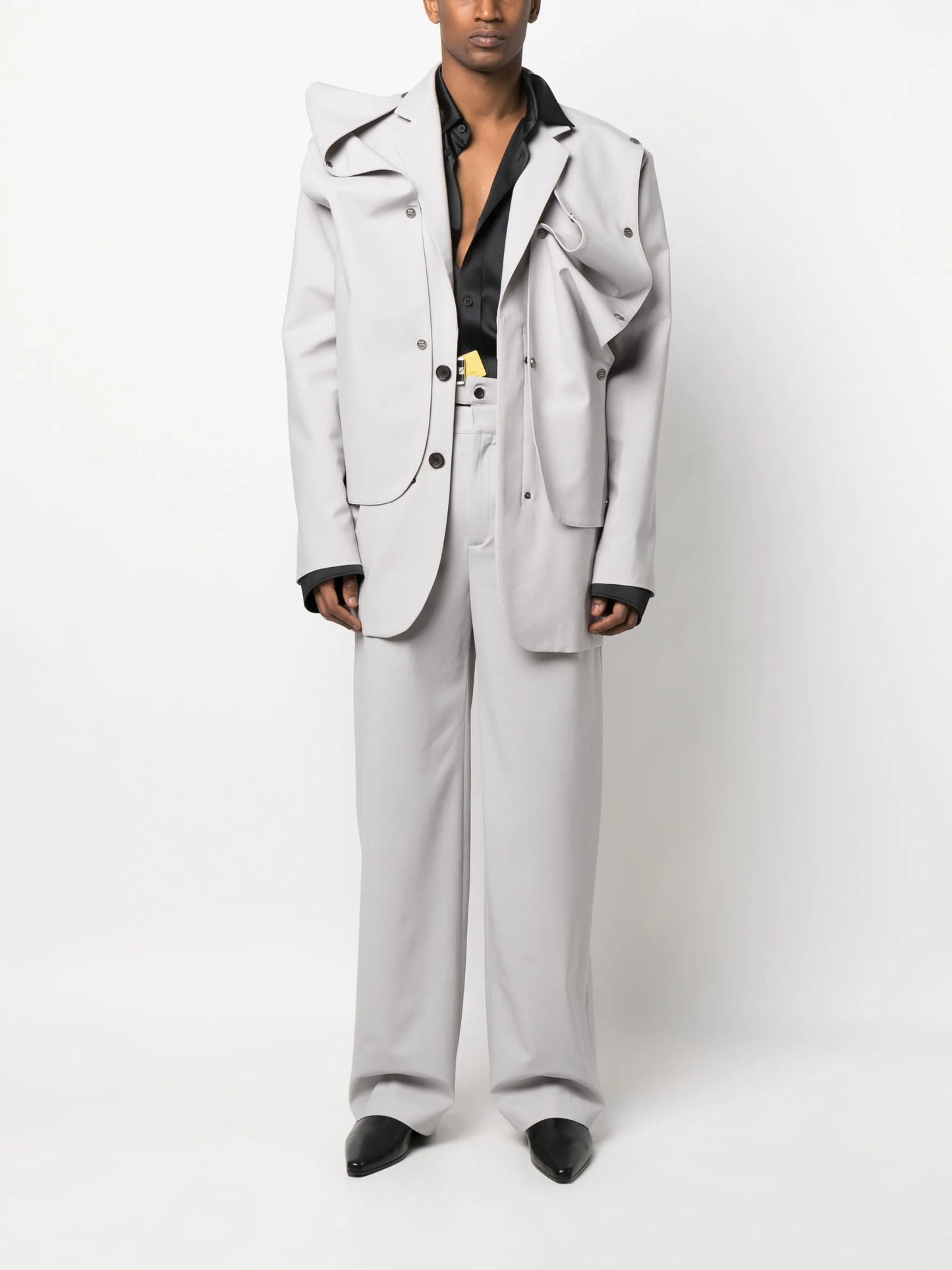 Snap Panel layered blazer