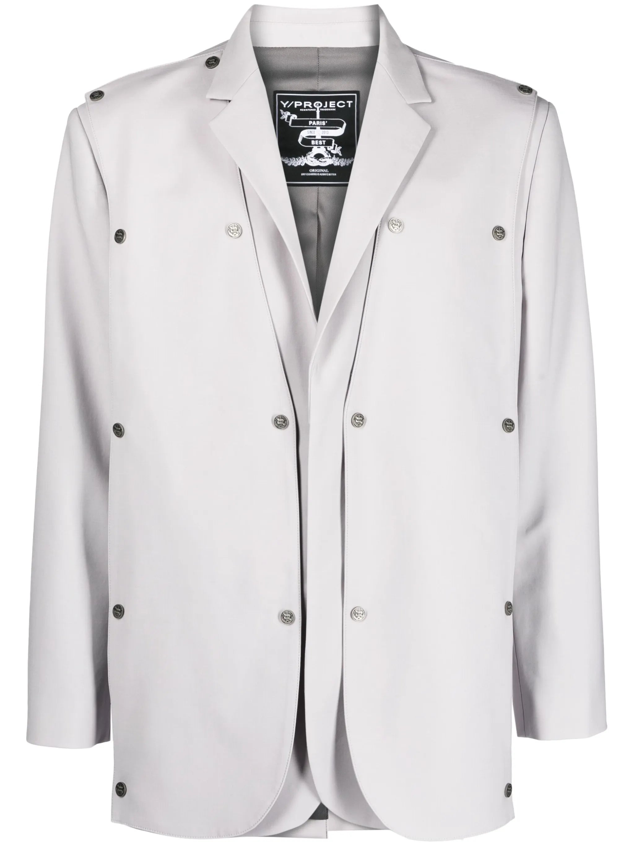 Snap Panel layered blazer