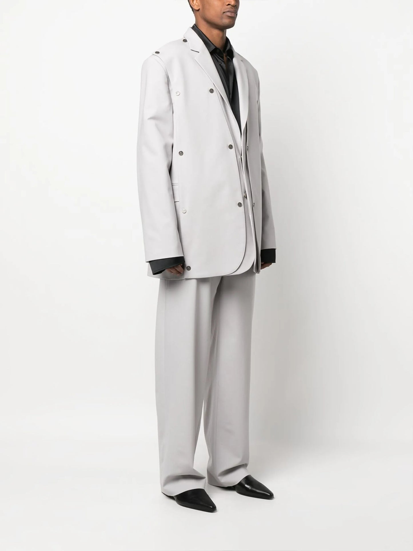 Snap Panel layered blazer