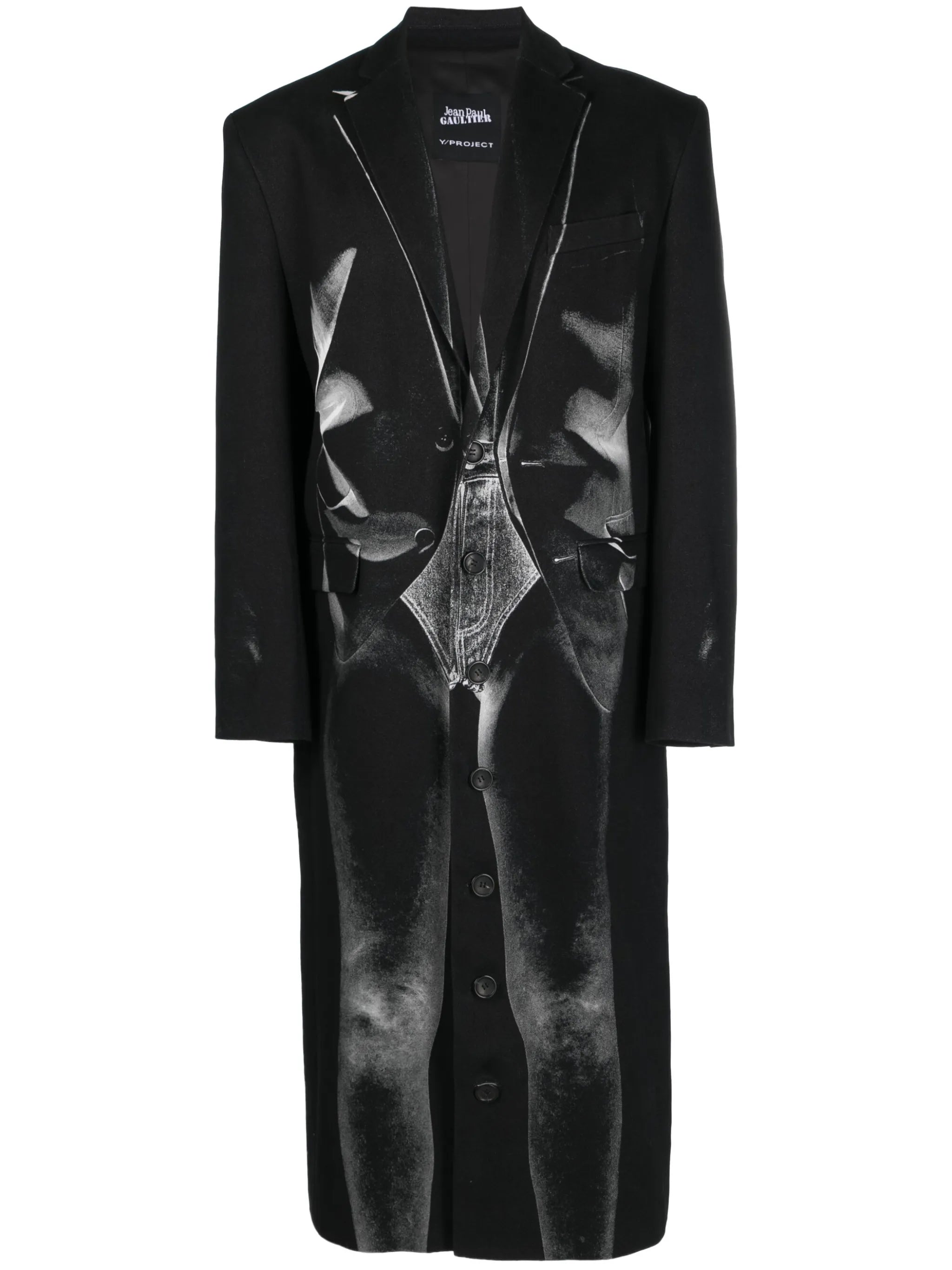 x Jean Paul Gaultier Janty trompe l'oeil coat