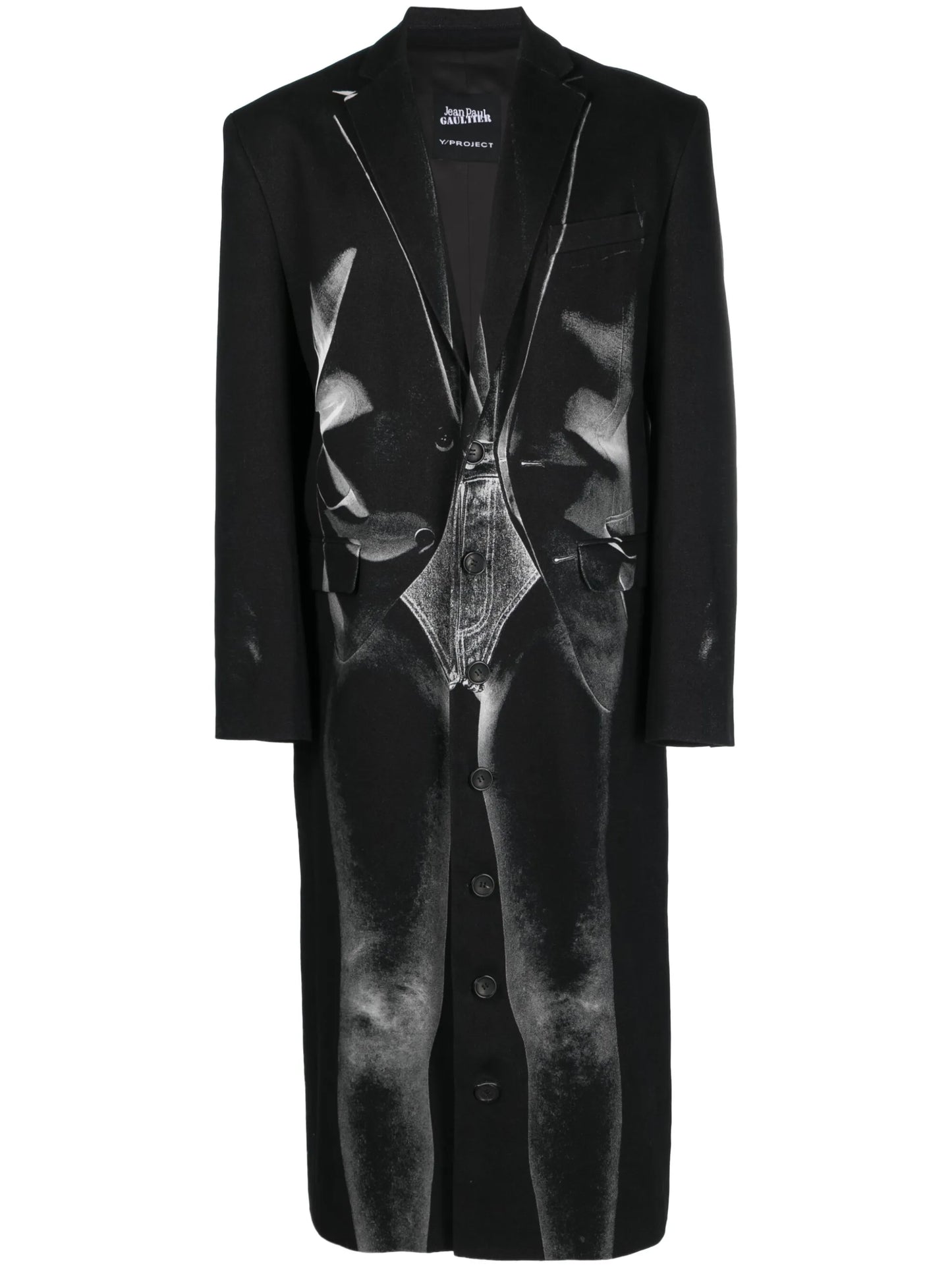 x Jean Paul Gaultier Janty trompe l'oeil coat