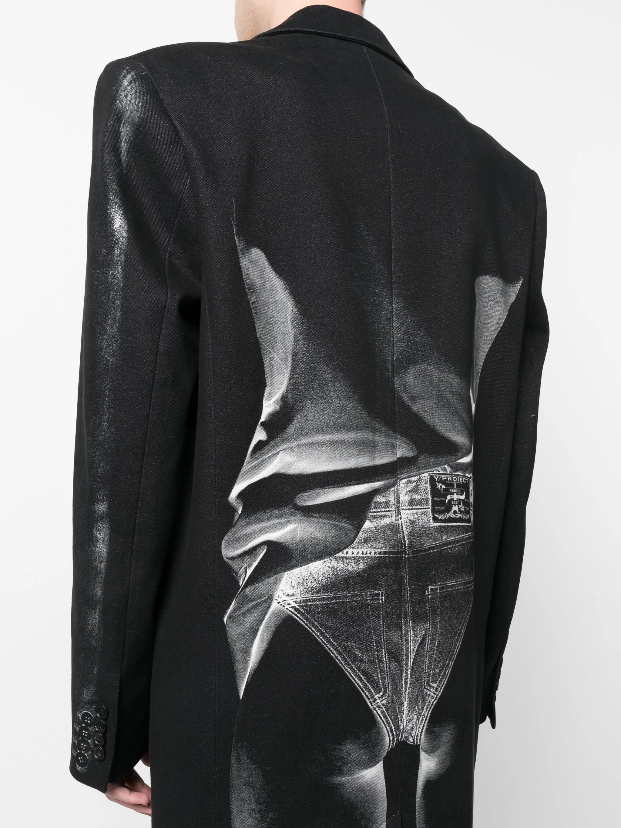 x Jean Paul Gaultier Janty trompe l'oeil coat
