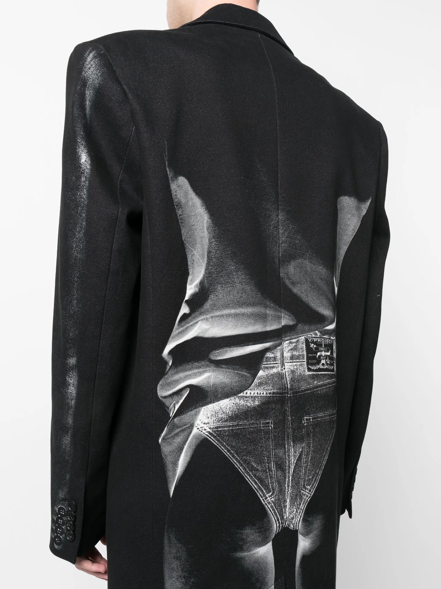 x Jean Paul Gaultier Janty trompe l'oeil coat