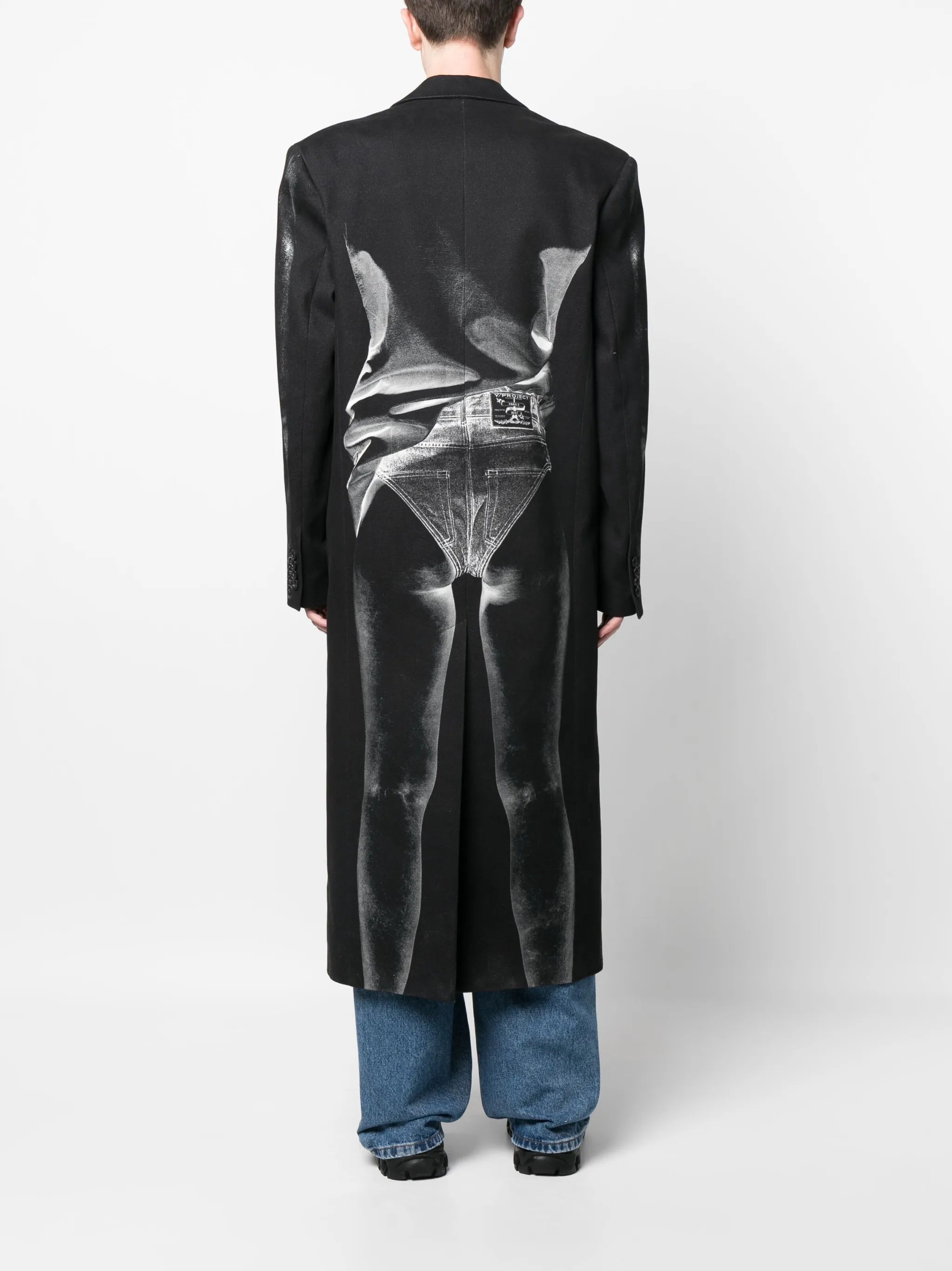 x Jean Paul Gaultier Janty trompe l'oeil coat