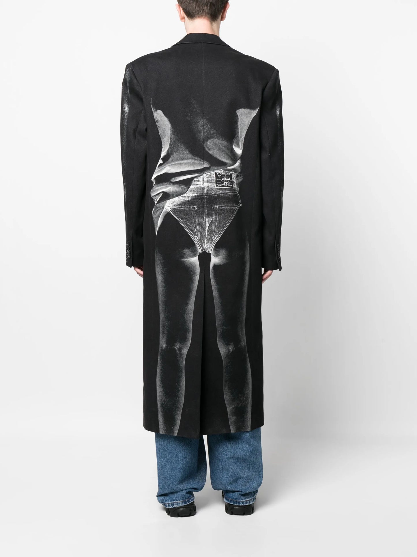 x Jean Paul Gaultier Janty trompe l'oeil coat