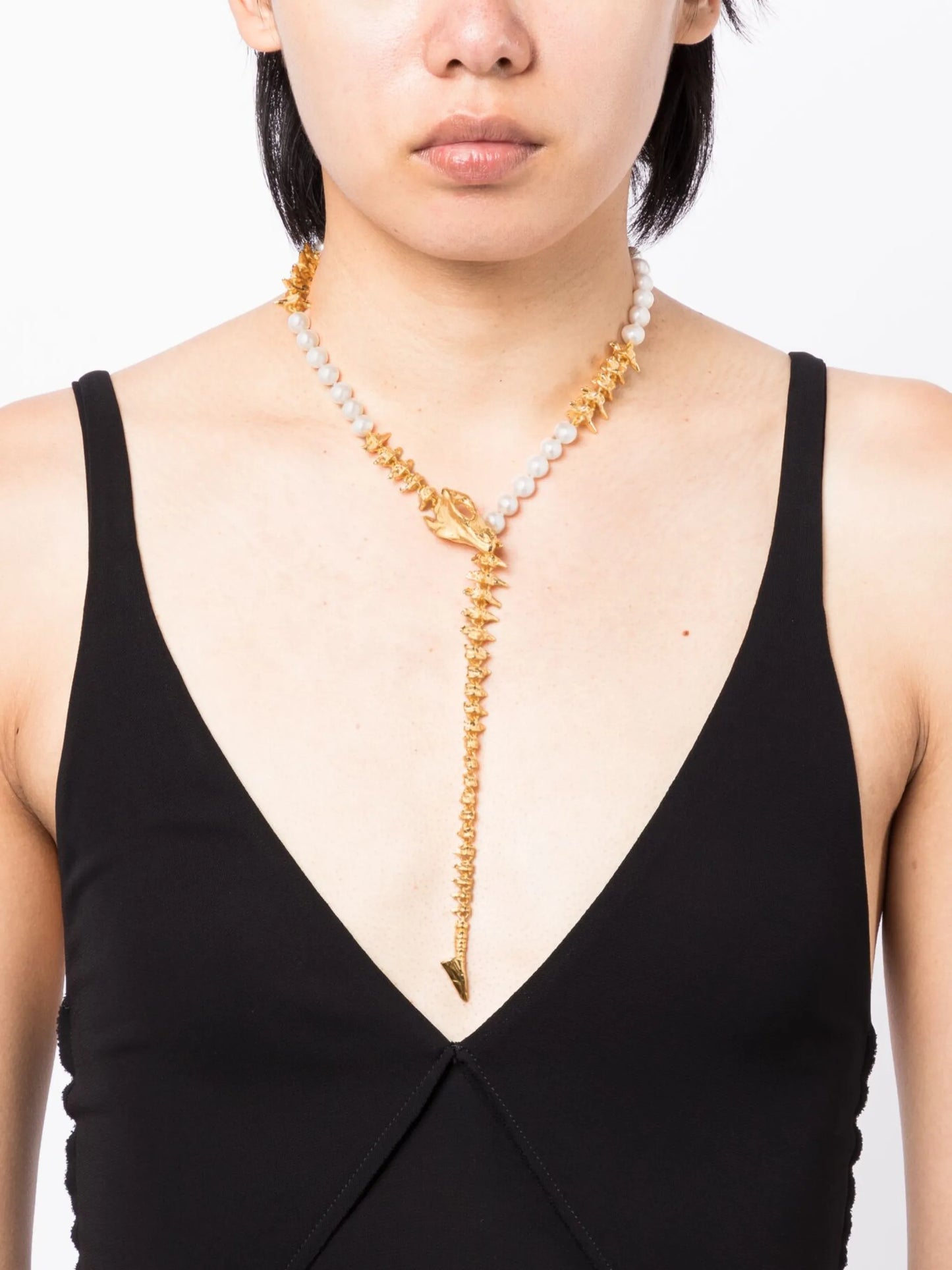 Dragon Pearl long necklace