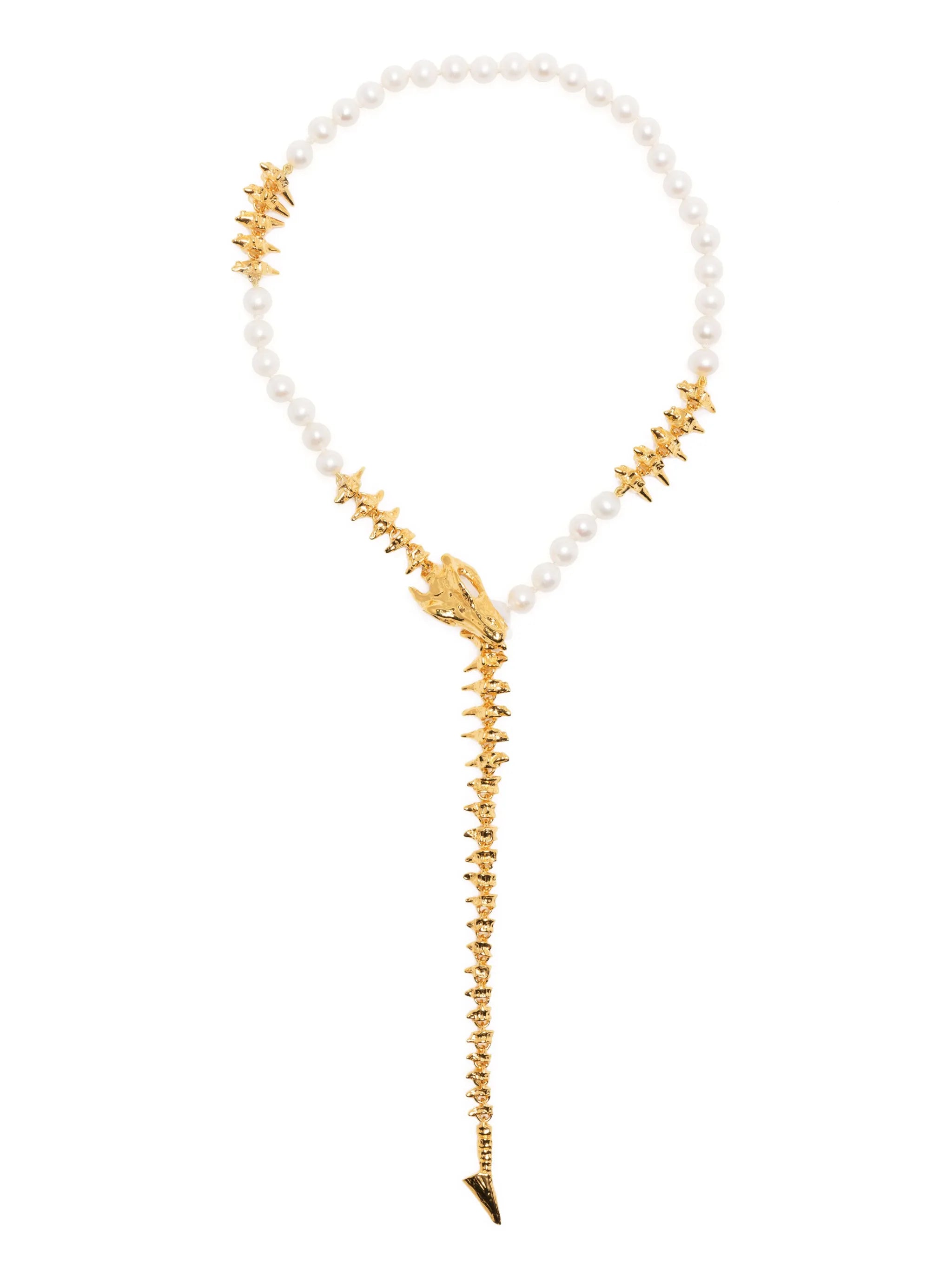 Dragon Pearl long necklace