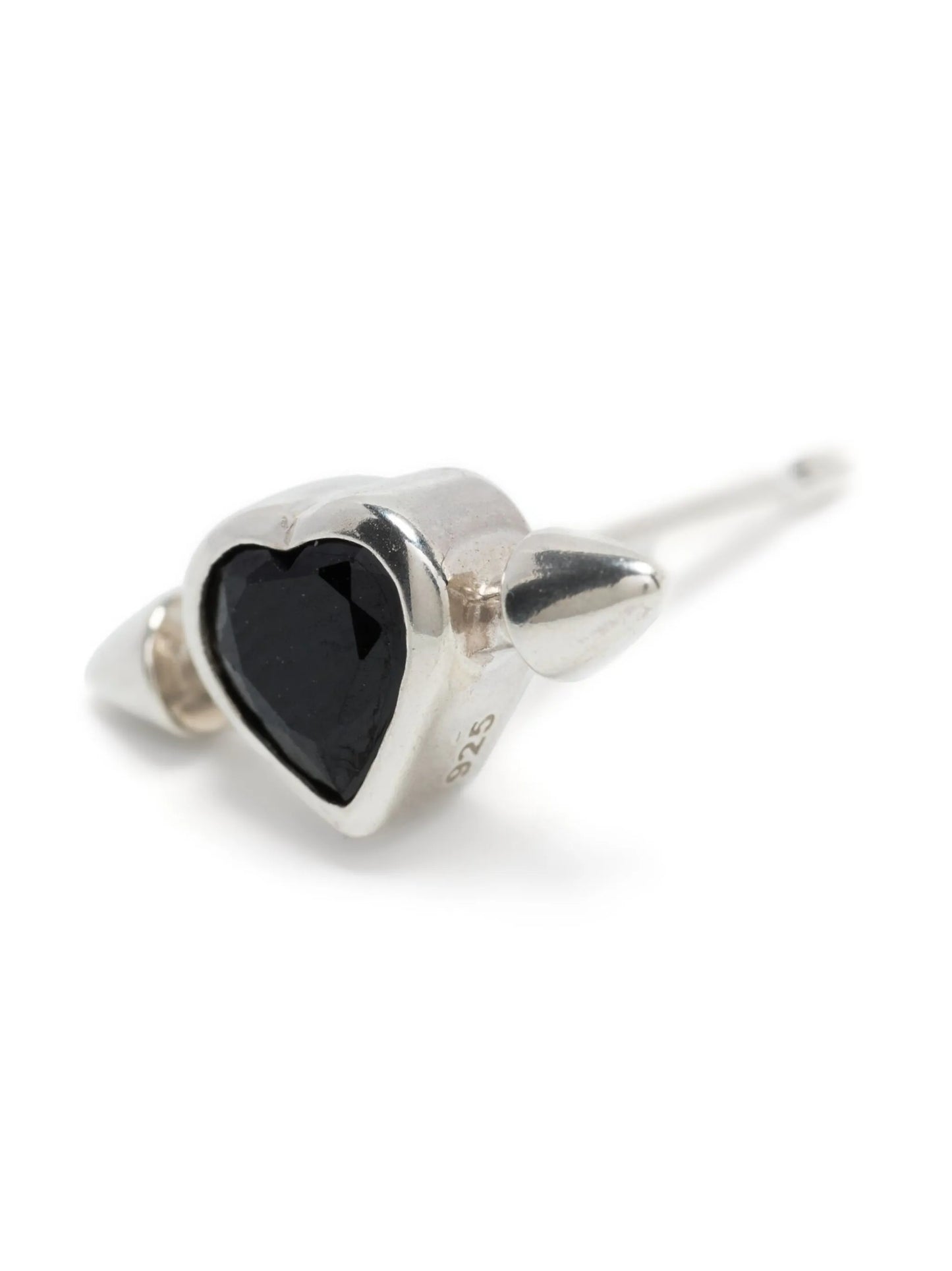 Pierced Heart stud earring