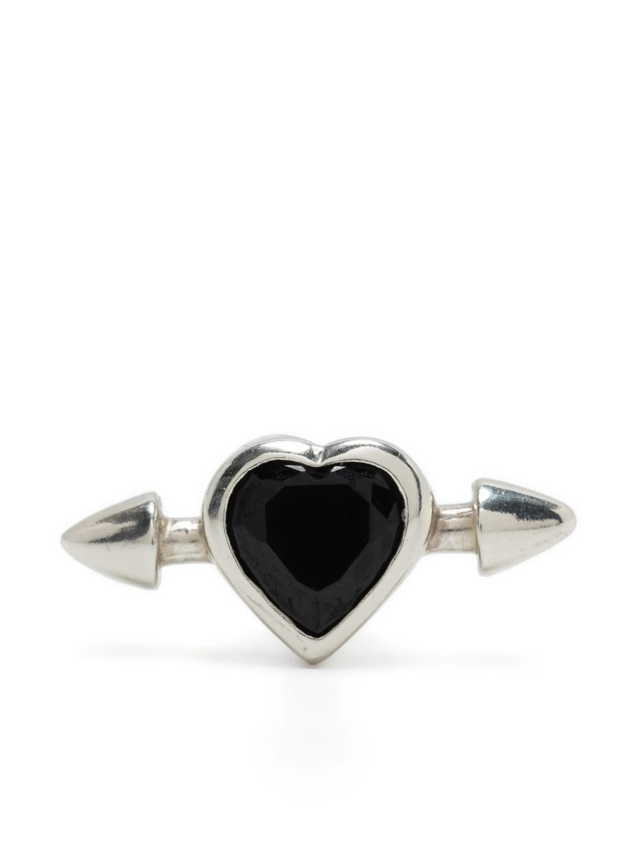 Pierced Heart stud earring