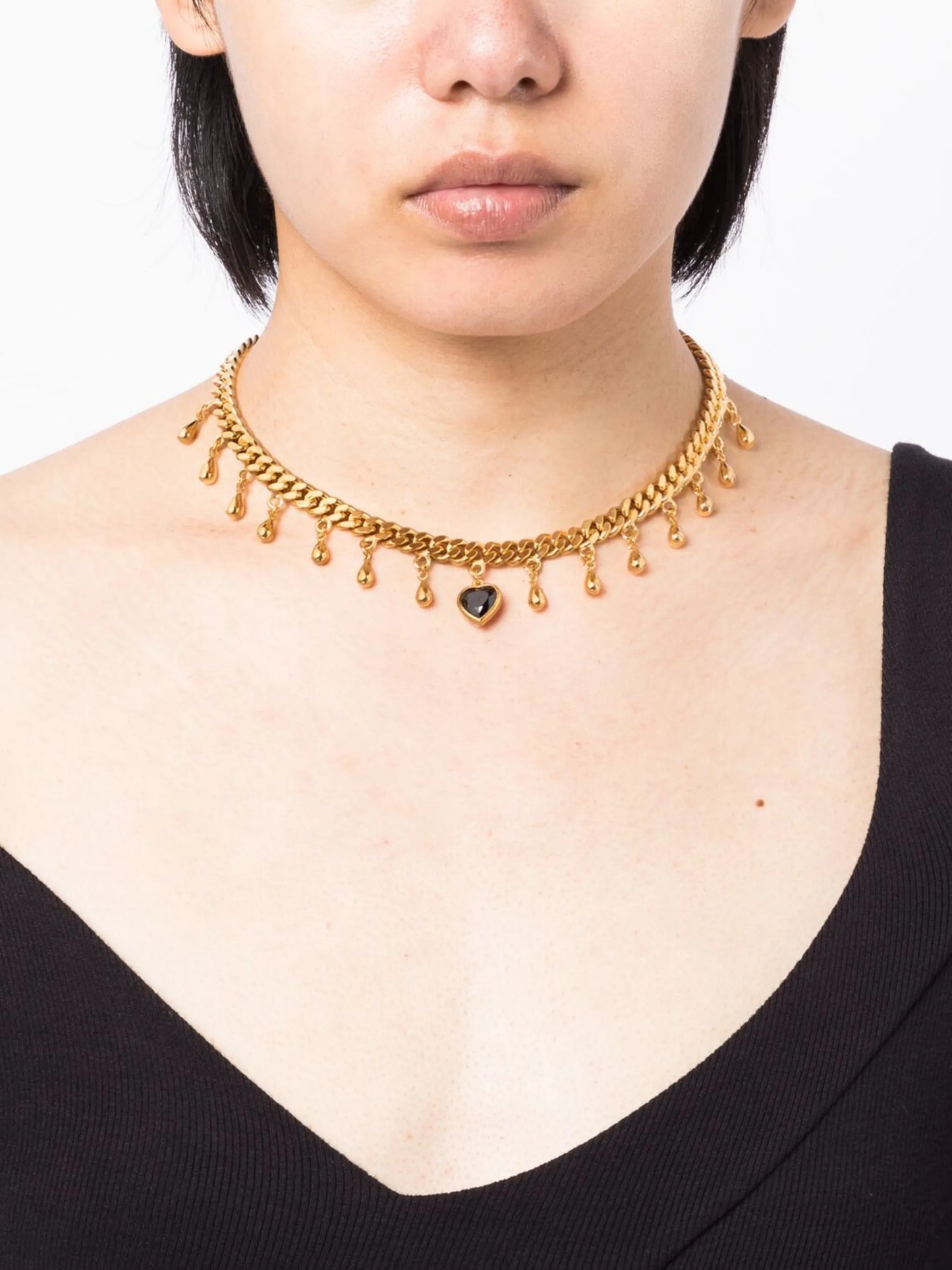 Drop Of Heart drop pendant necklace