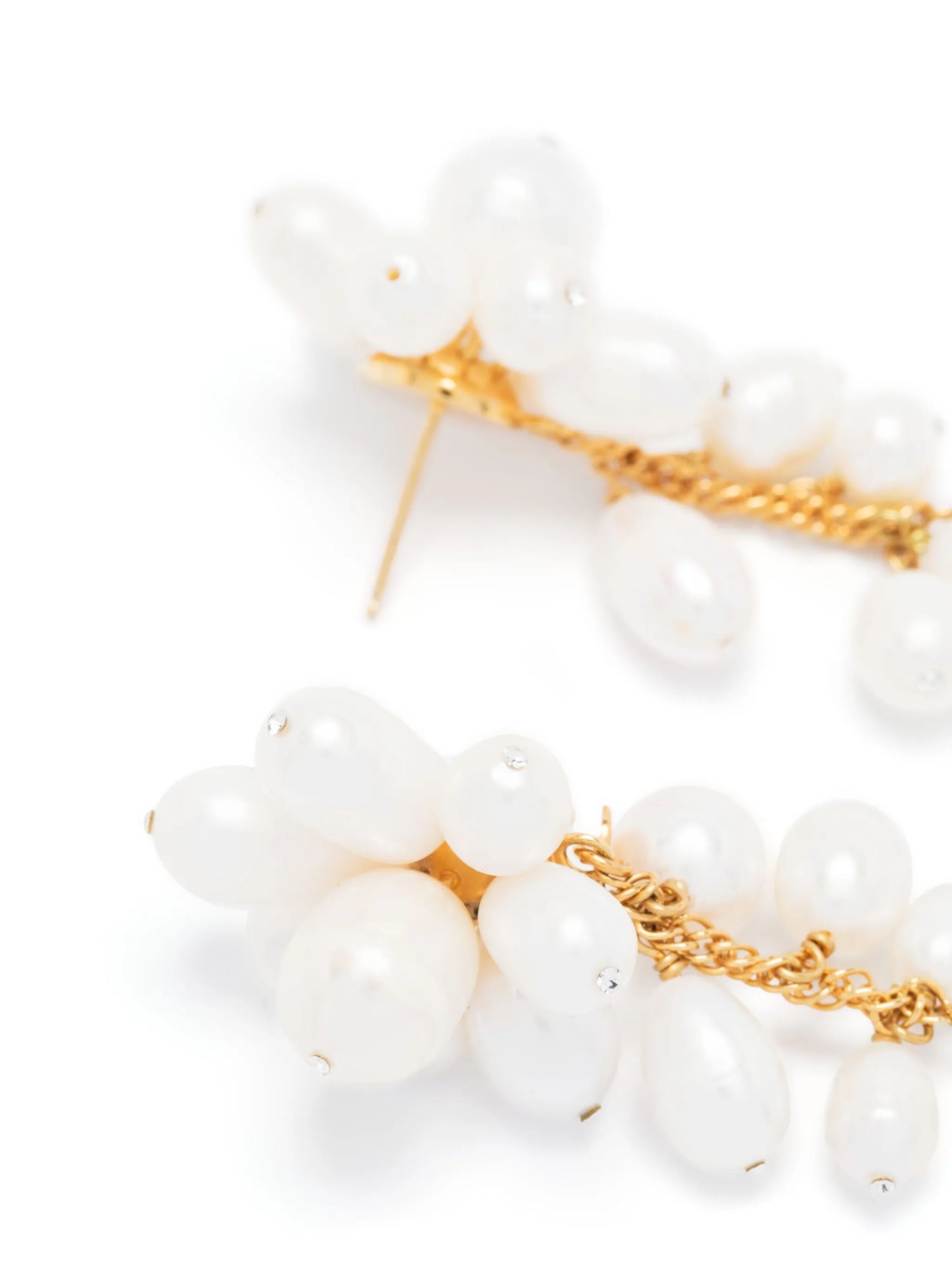 Florence pearl-embellished drop earrings