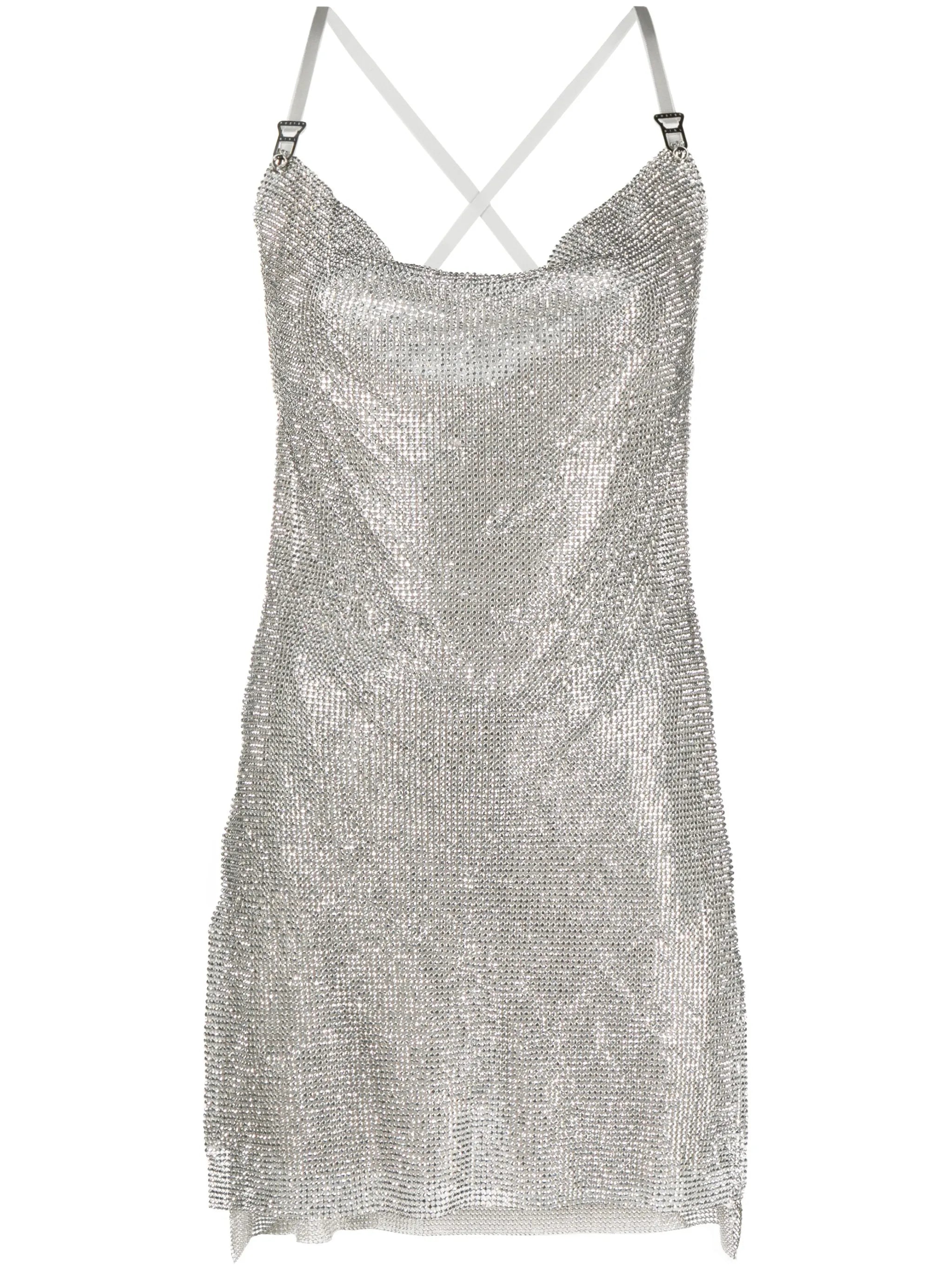 Adrianne chainlink minidress