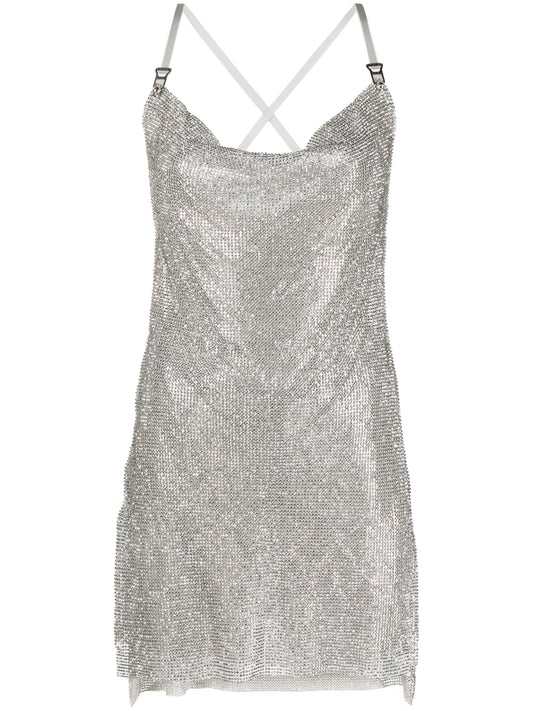 Adrianne chainlink minidress