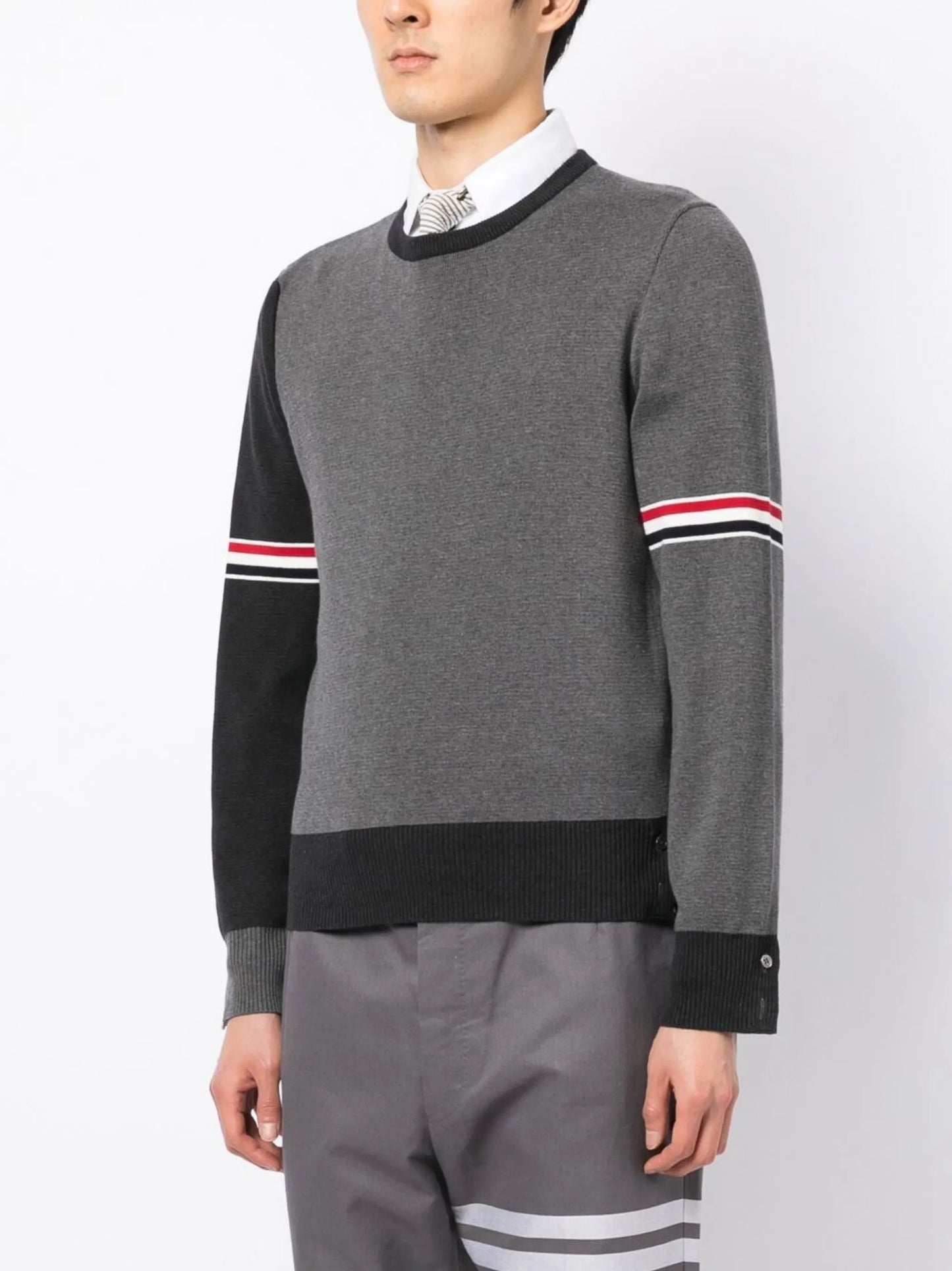 colour-block jumper