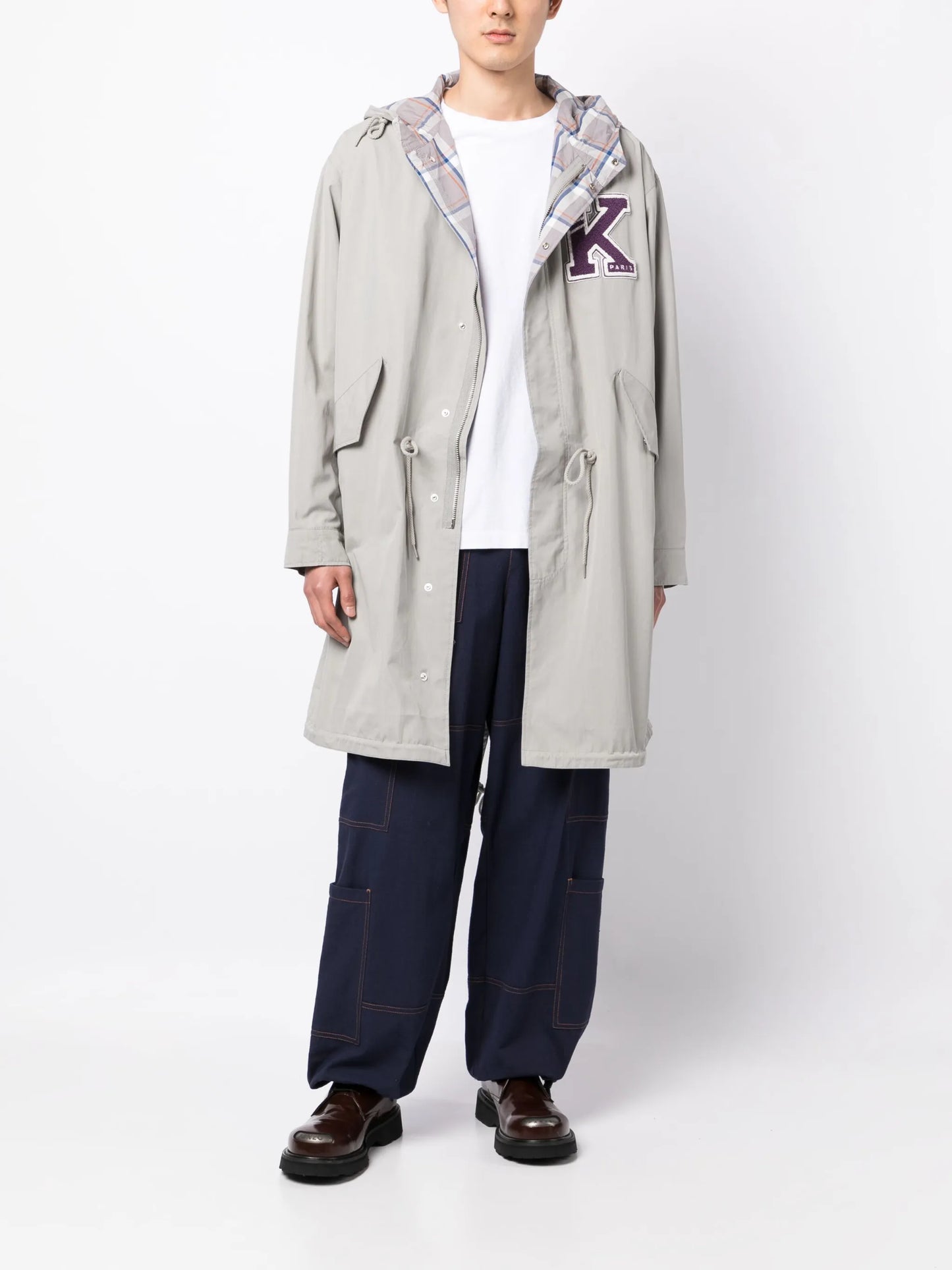 Varsity parka coat