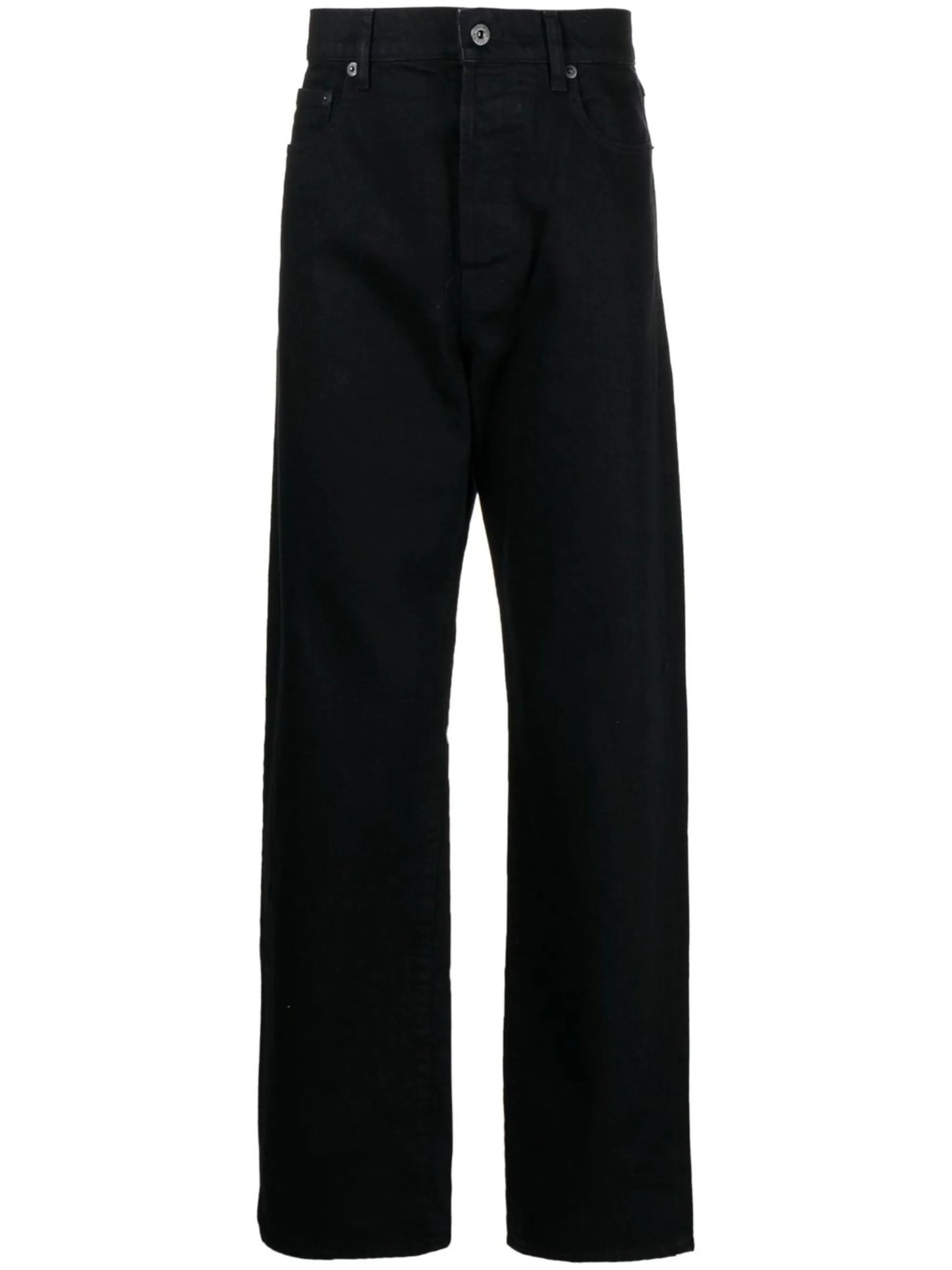 logo-patch straight-leg jeans