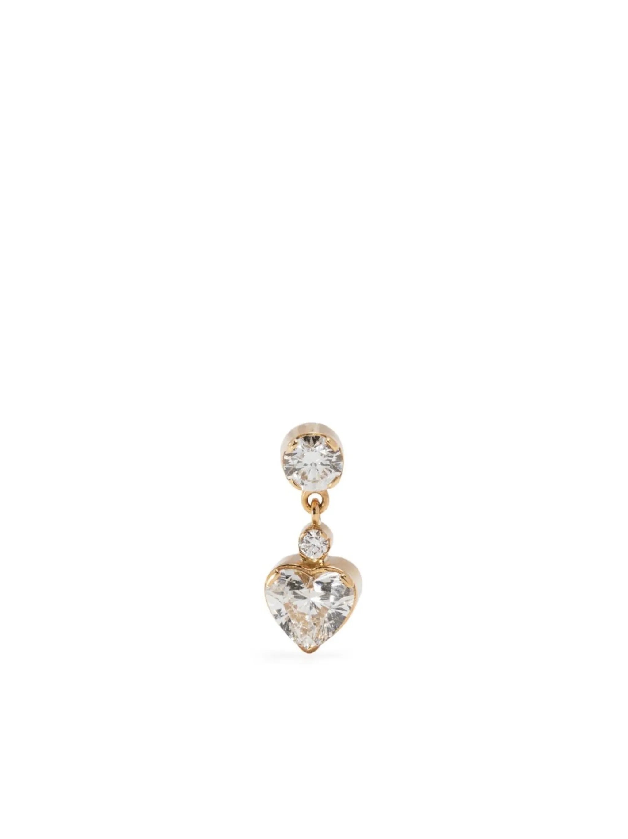 Chambre Diamant 18kt yellow gold diamond drop earring