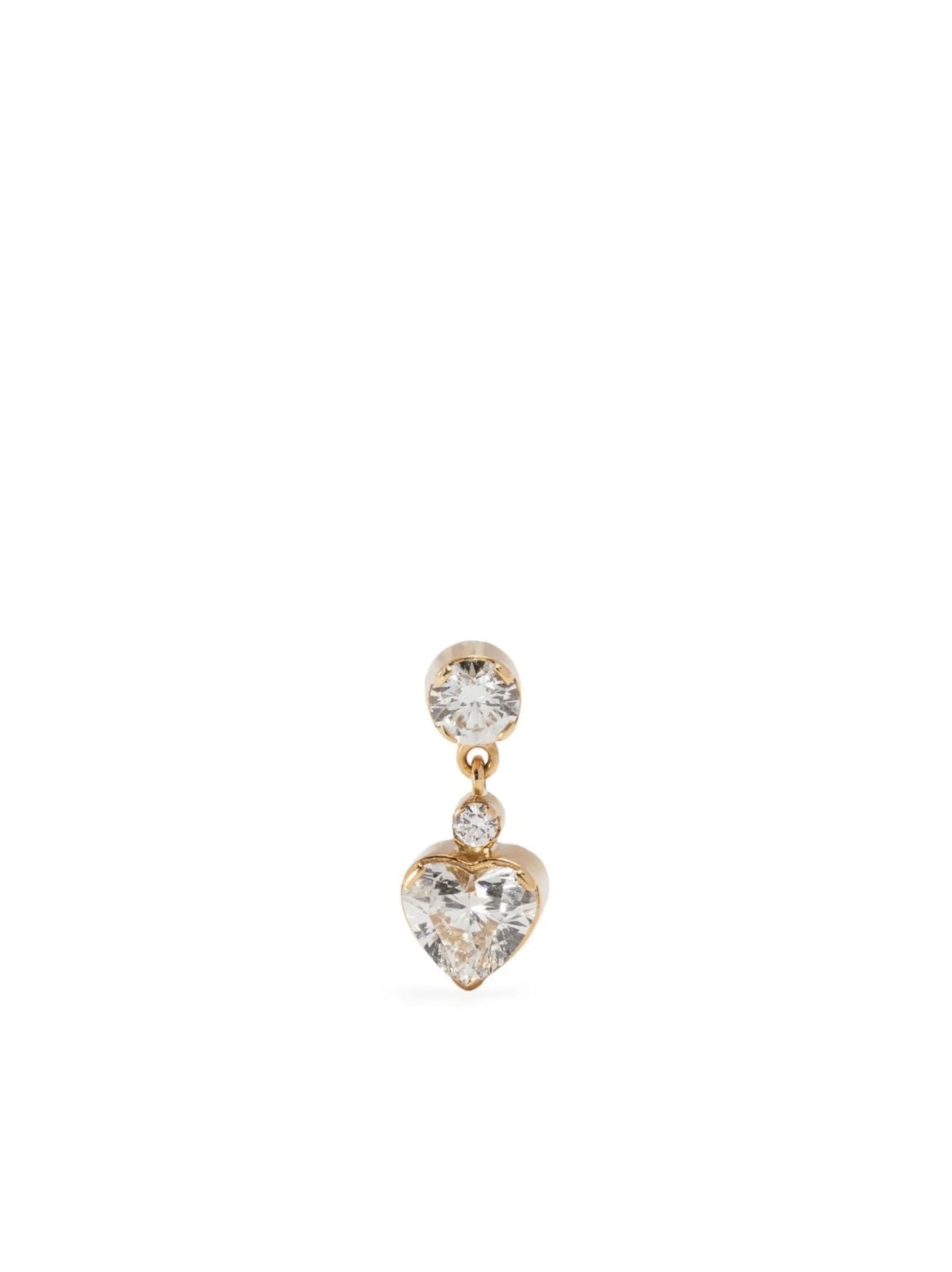 Chambre Diamant 18kt yellow gold diamond drop earring