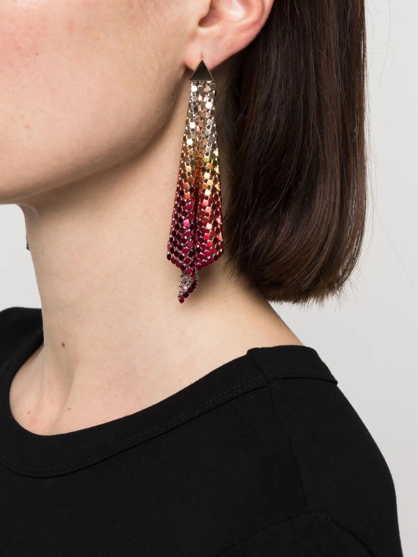 Pixel Flow chainmail earrings