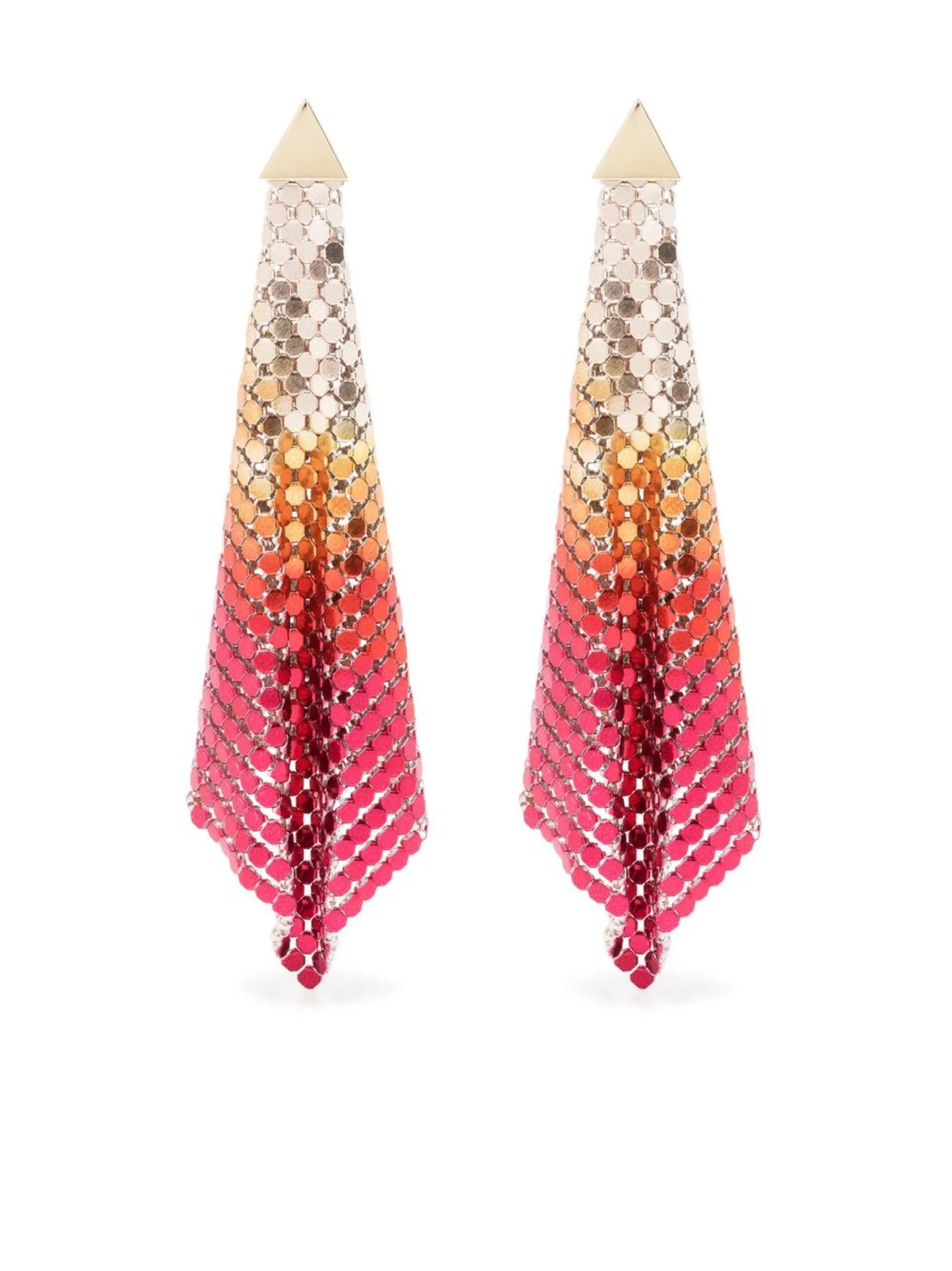 Pixel Flow chainmail earrings
