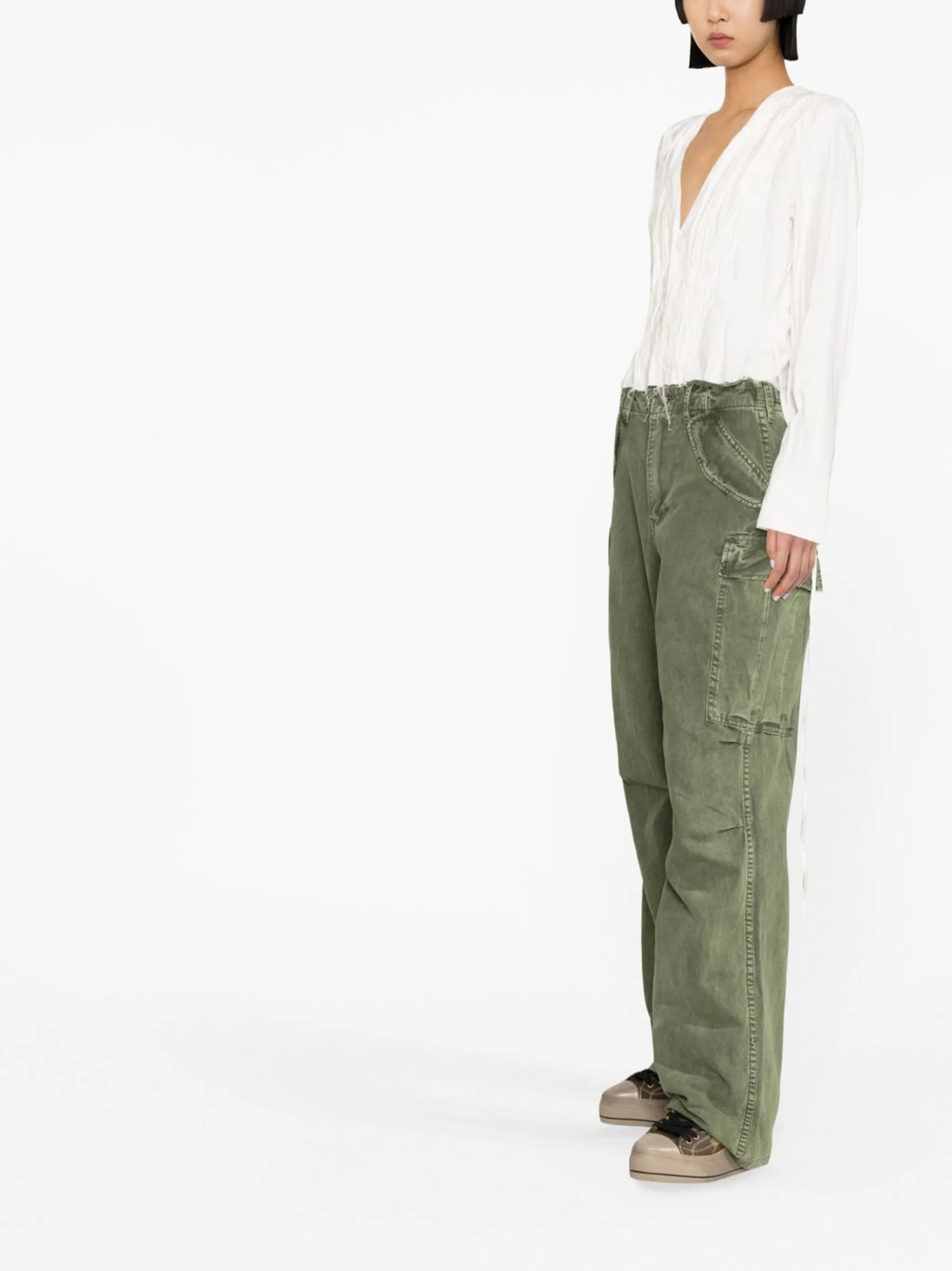 straight-leg cargo pants