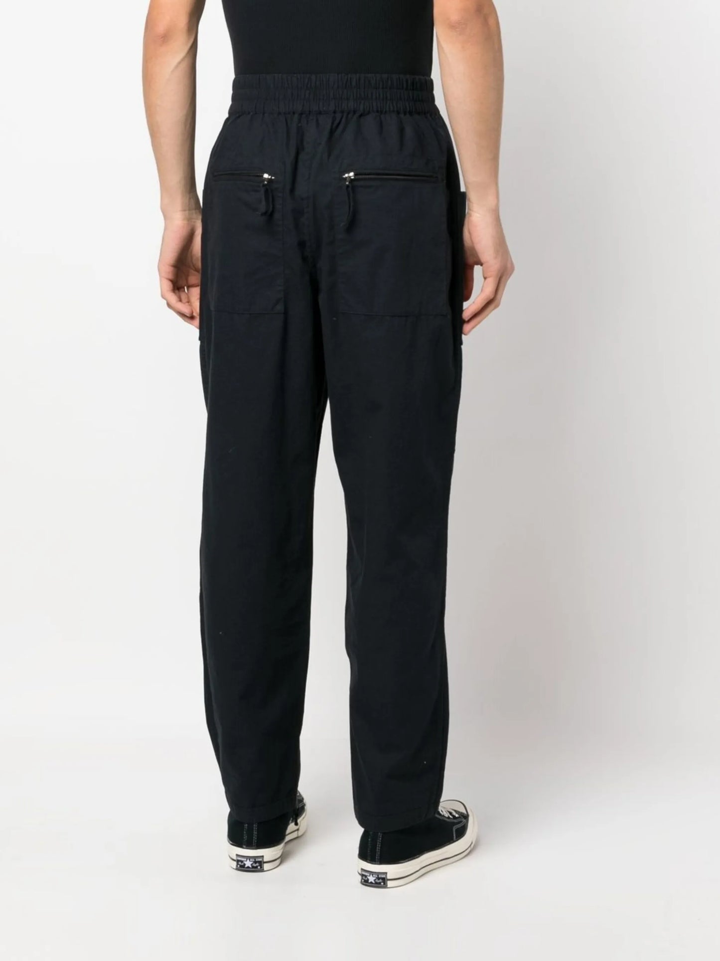 tapered-leg cargo trousers