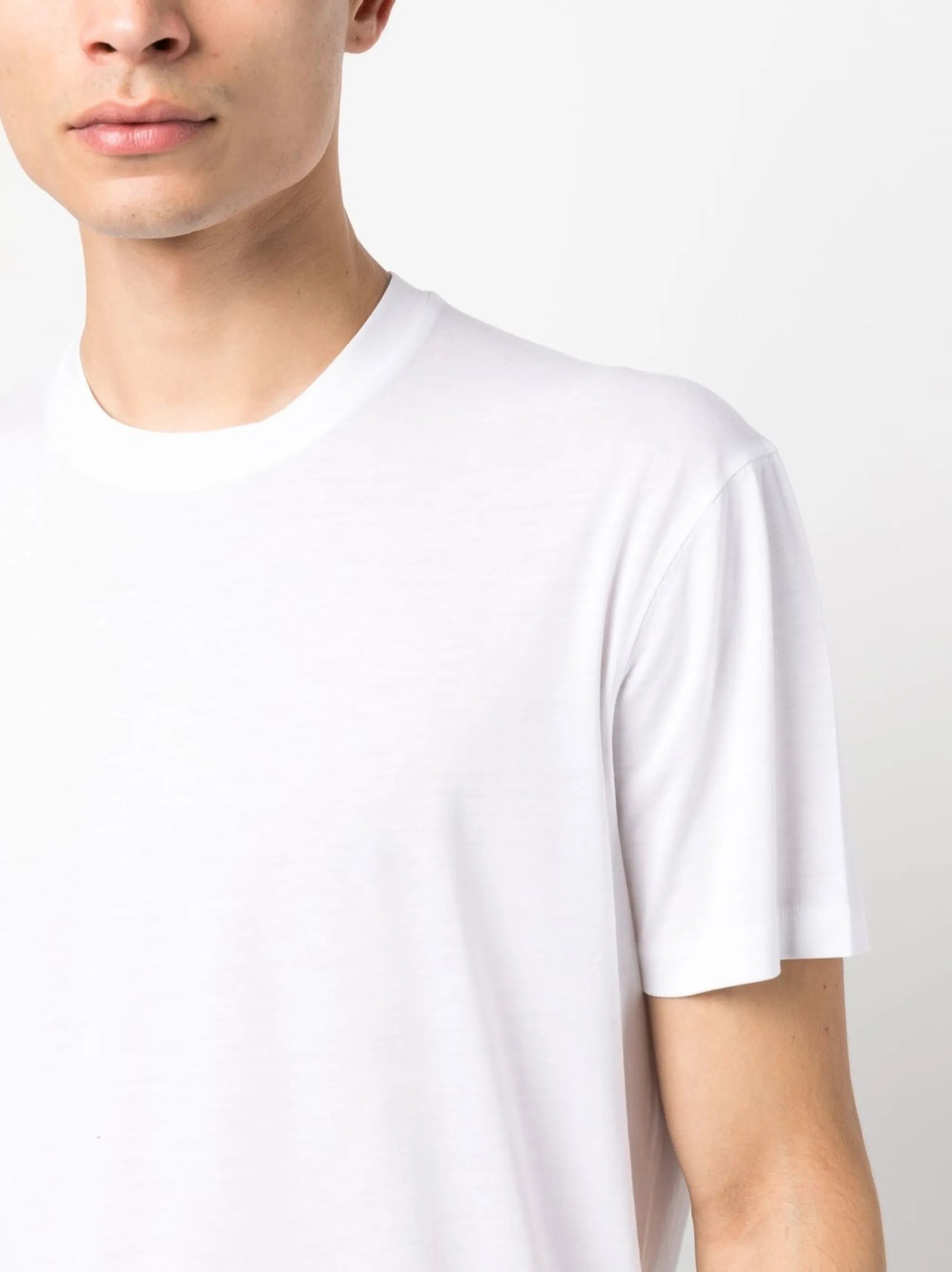 lyocell cotton crew T-shirt