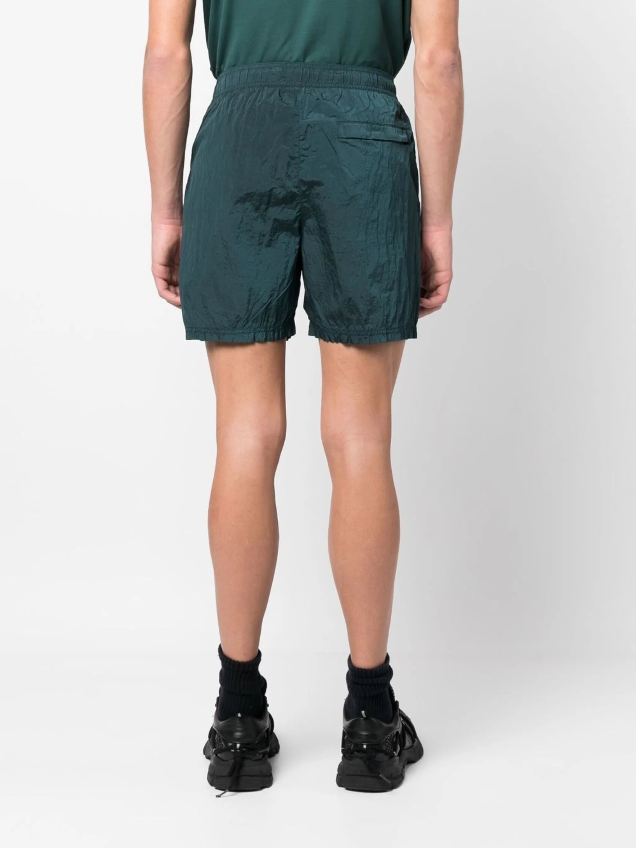 embroidered-logo swim shorts