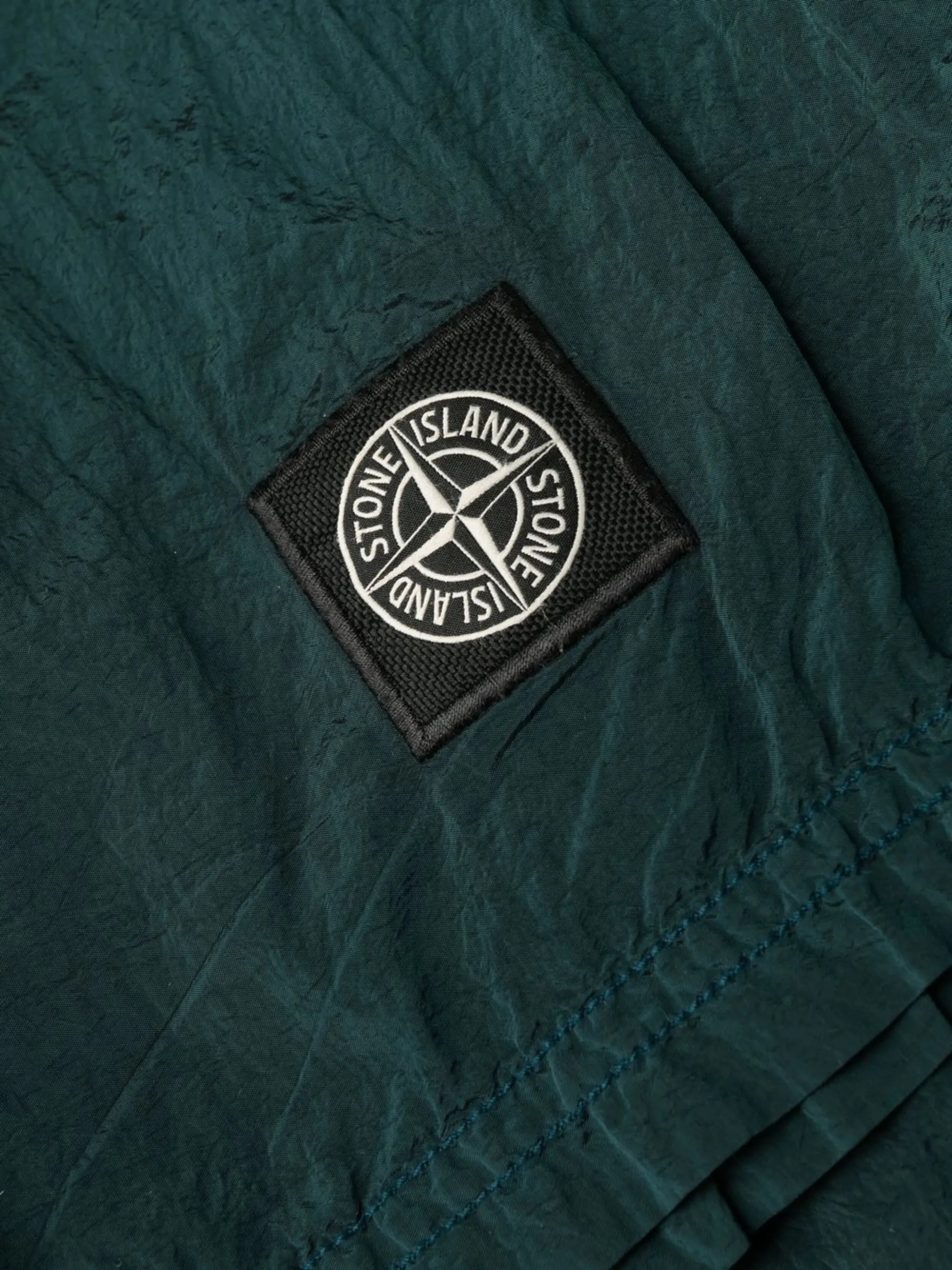 embroidered-logo swim shorts
