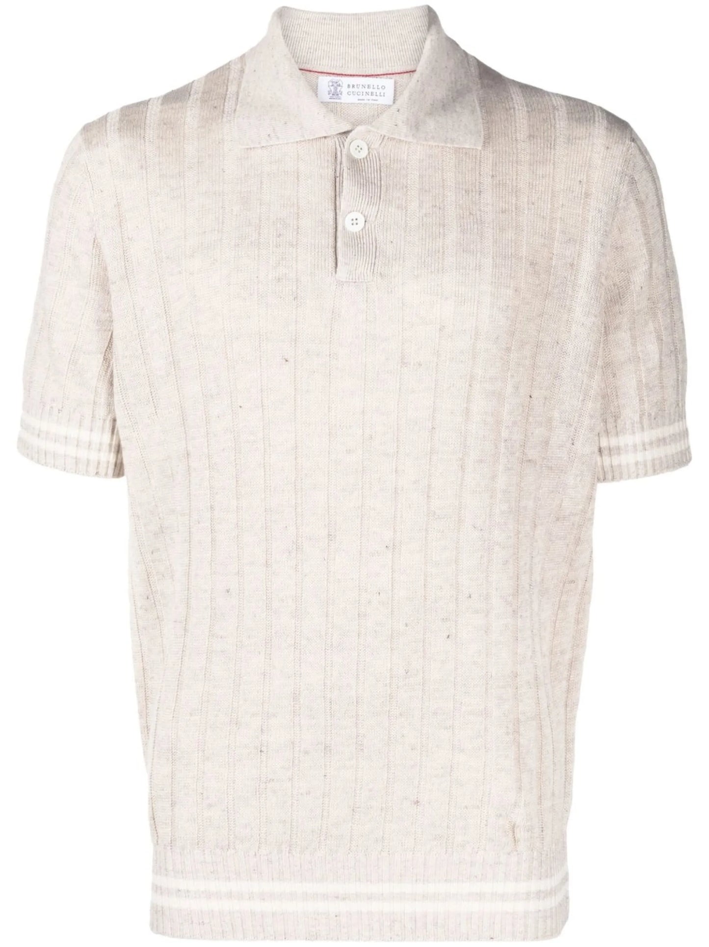 ribbed polo shirt