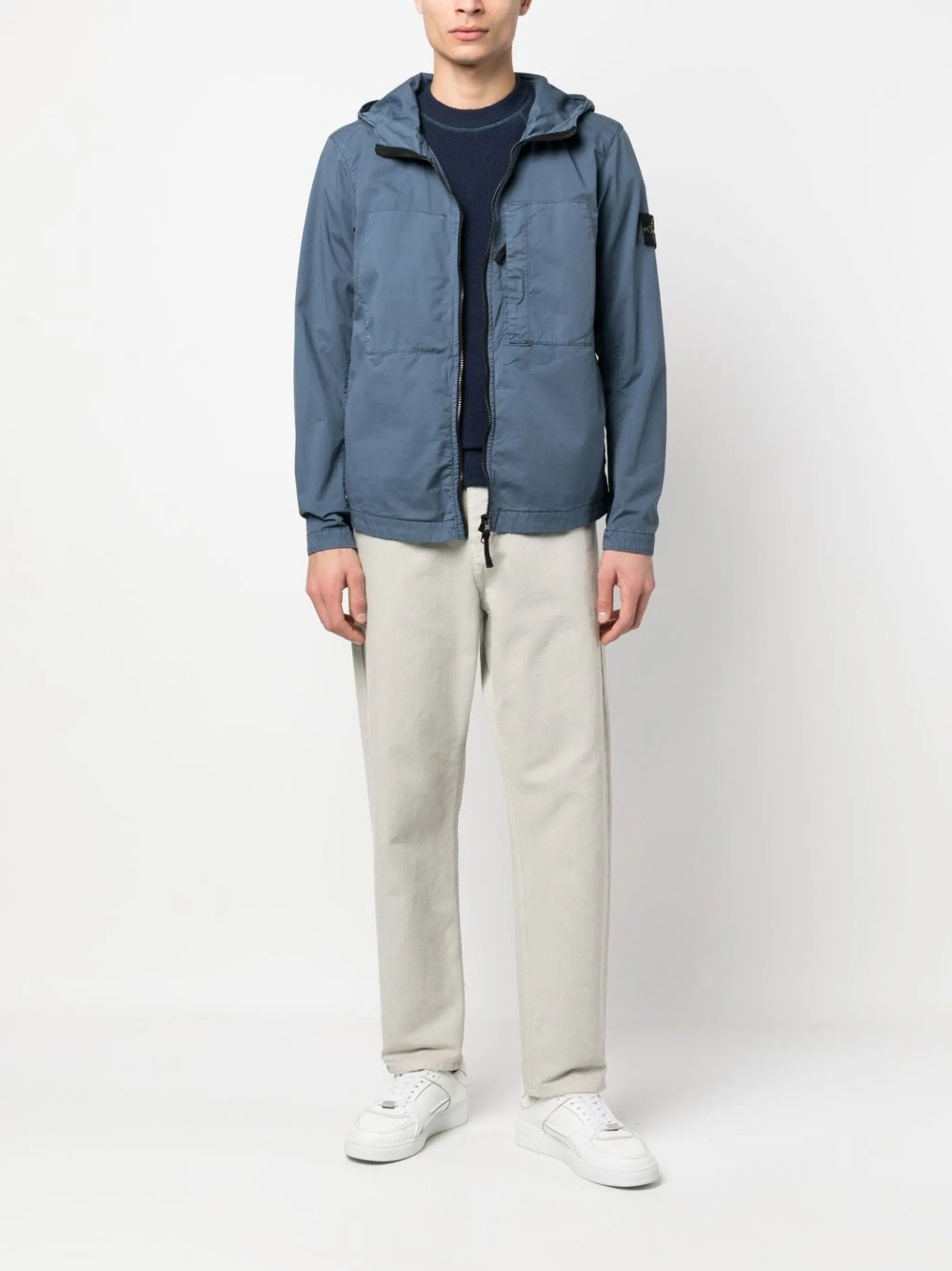 Compass-patch lightweight jacket