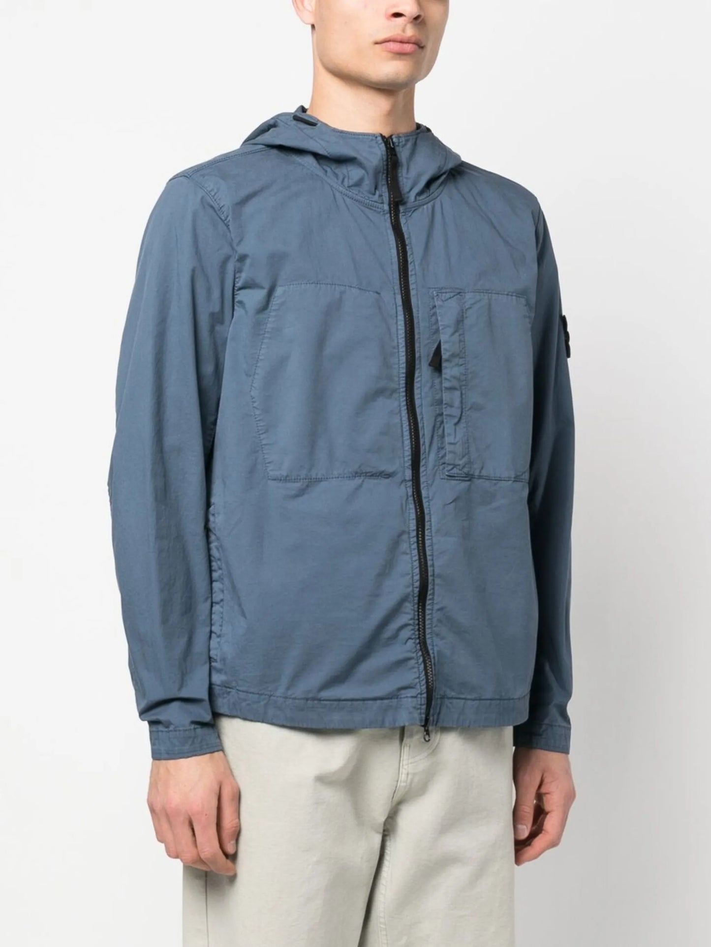 Compass-patch lightweight jacket
