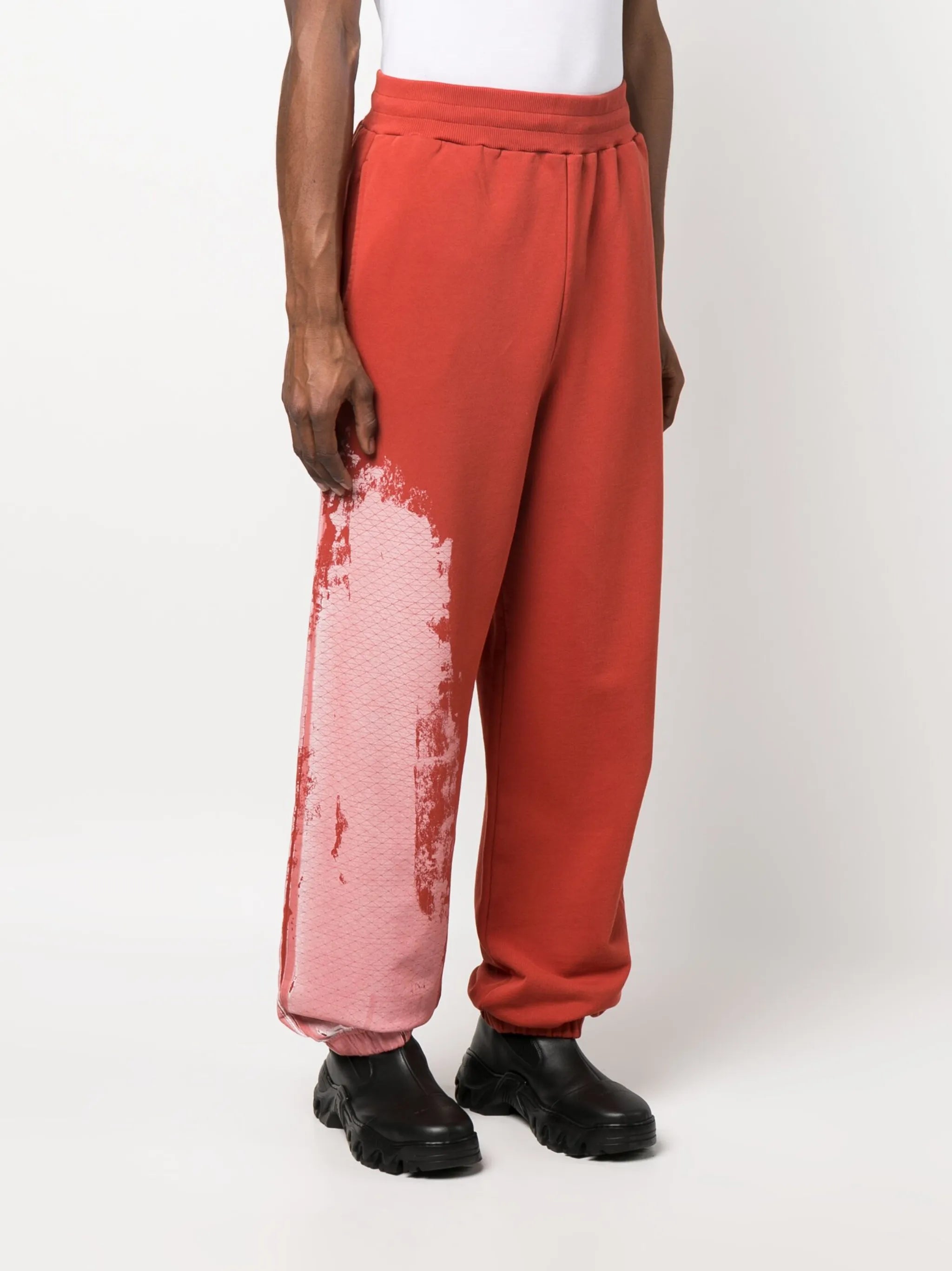 tie-dye pattern track pants