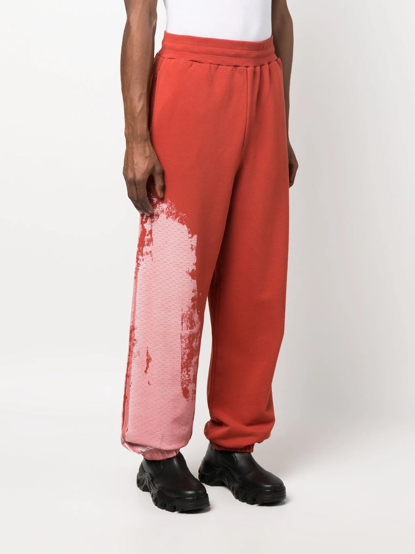 tie-dye pattern track pants