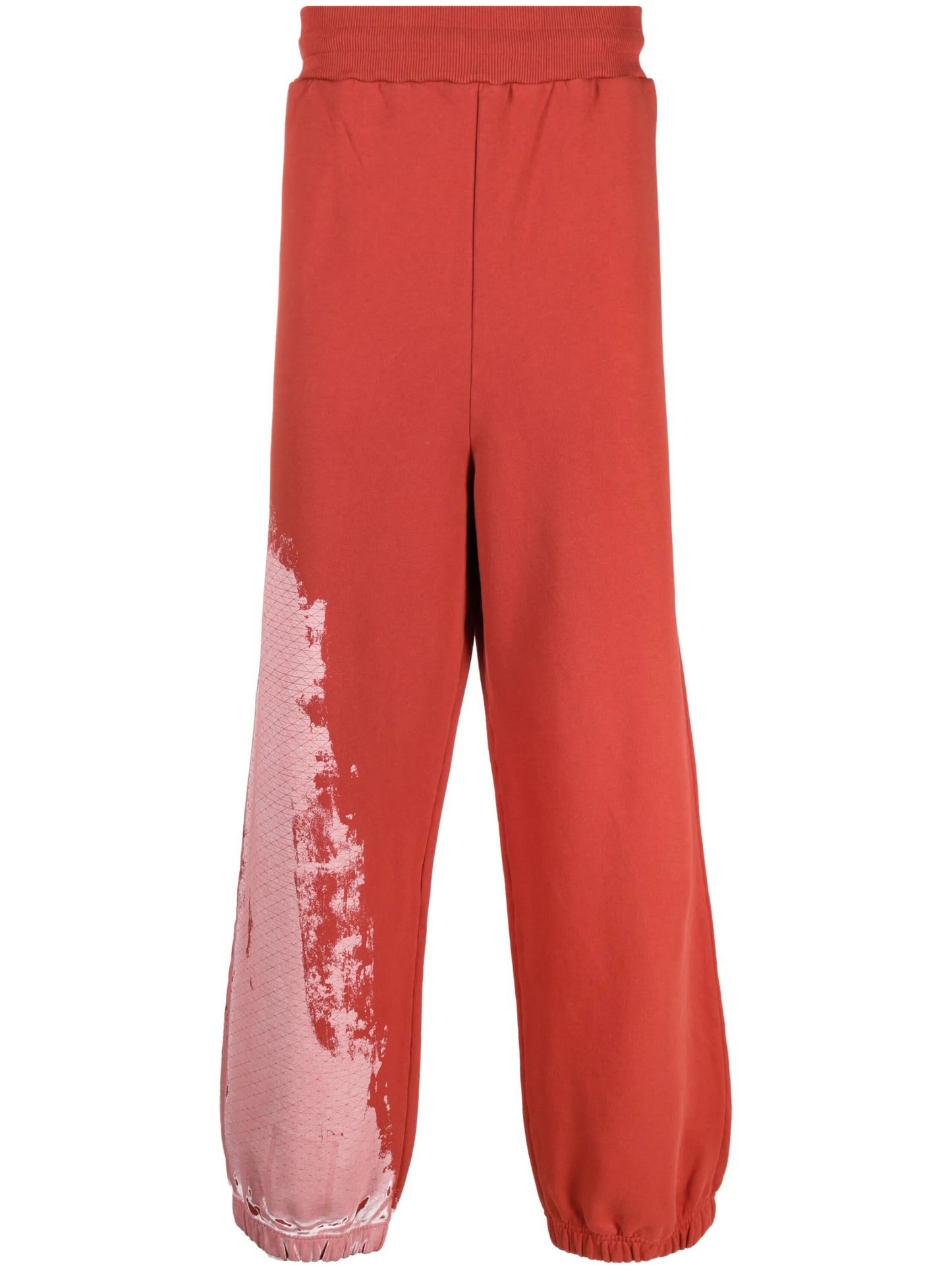 tie-dye pattern track pants