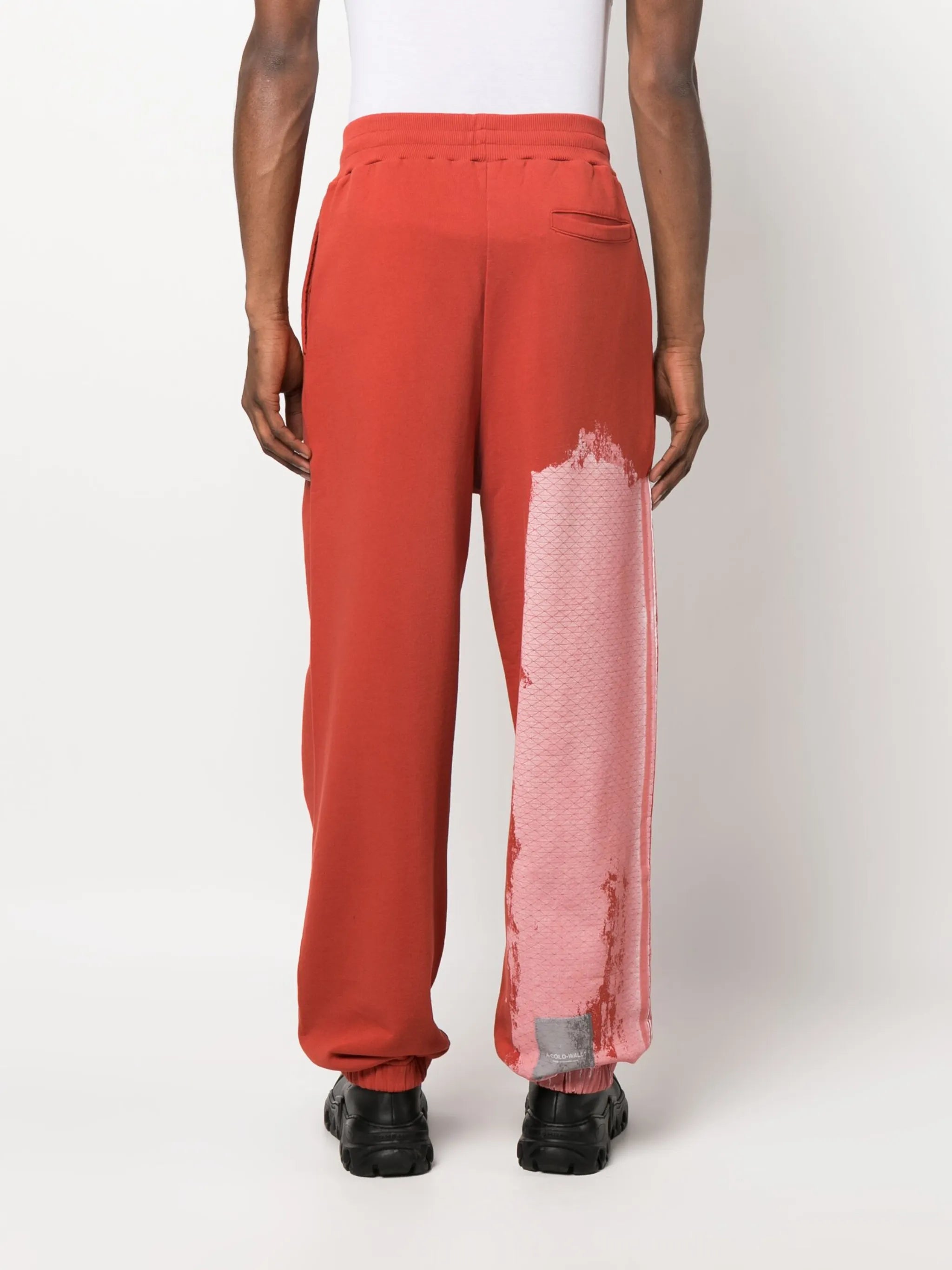 tie-dye pattern track pants