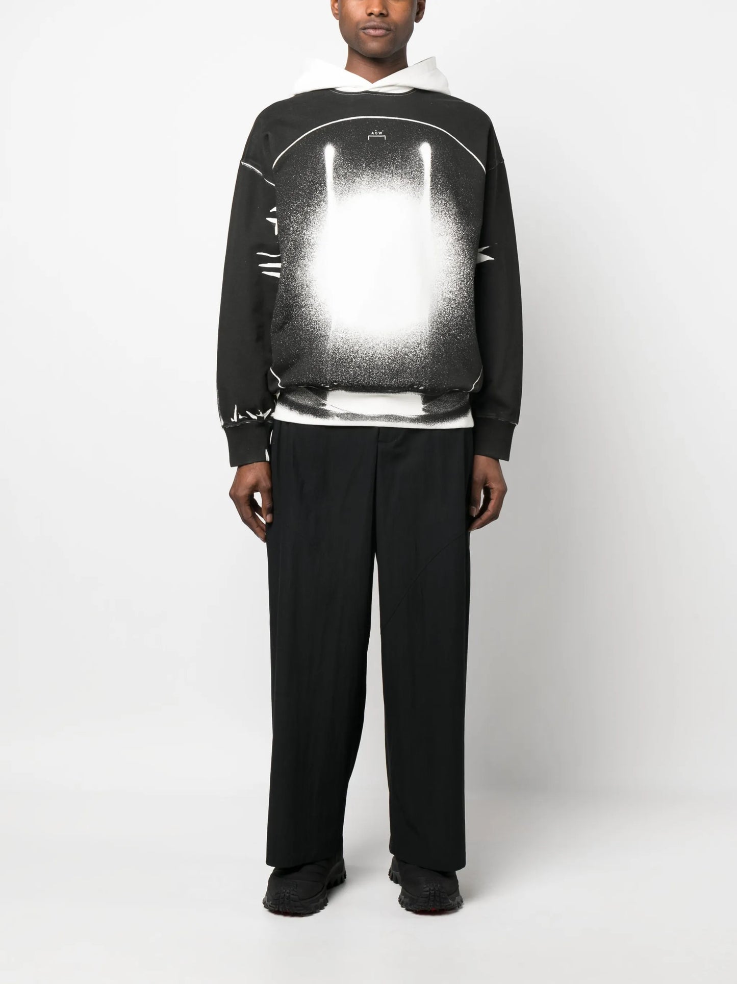 Exposure abstract-print hoodie