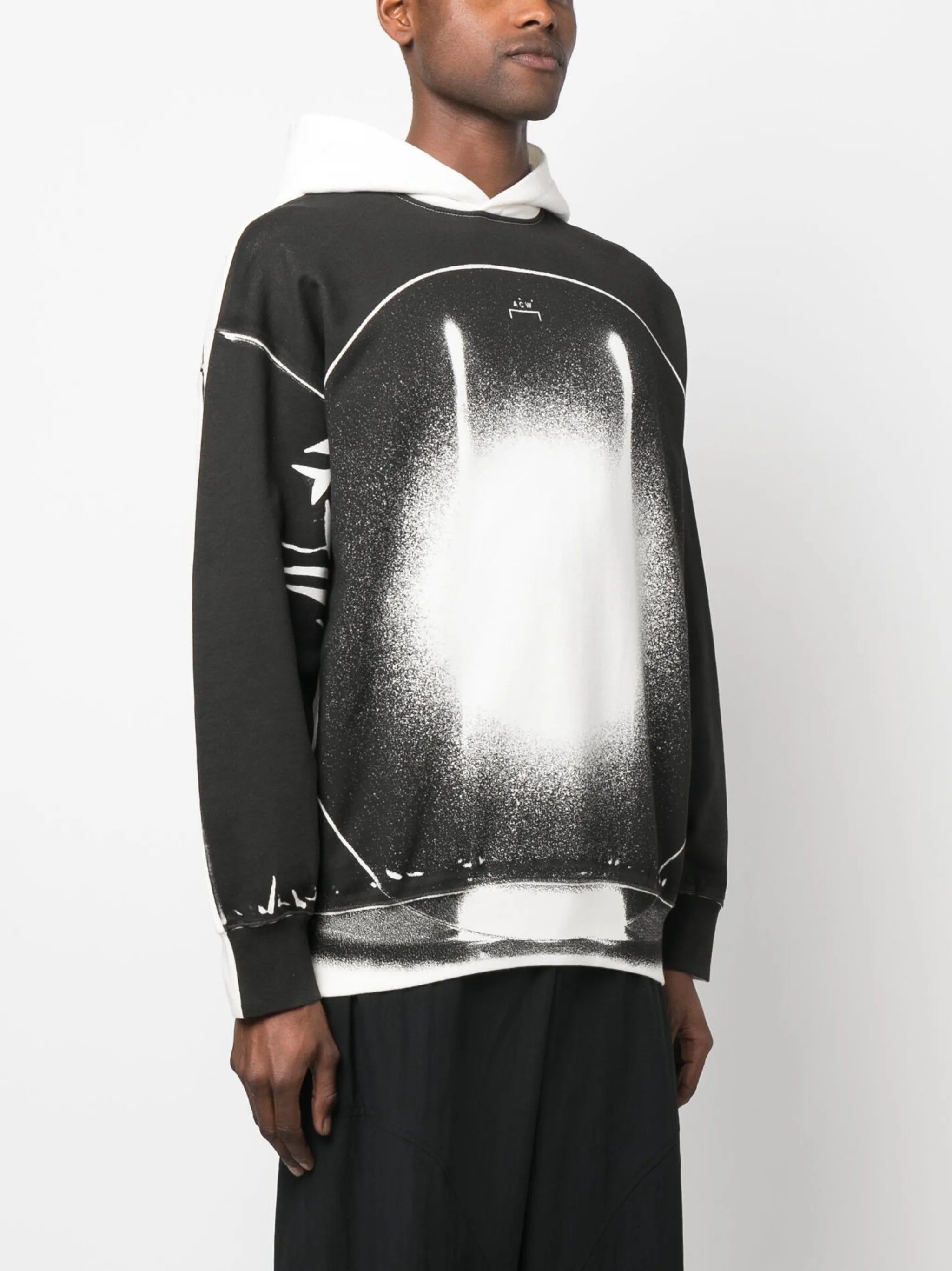Exposure abstract-print hoodie